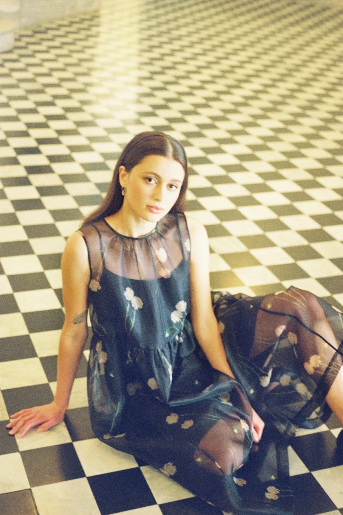 Twenty-Seven Names - Trivial Pursuit Dress - Floral organza