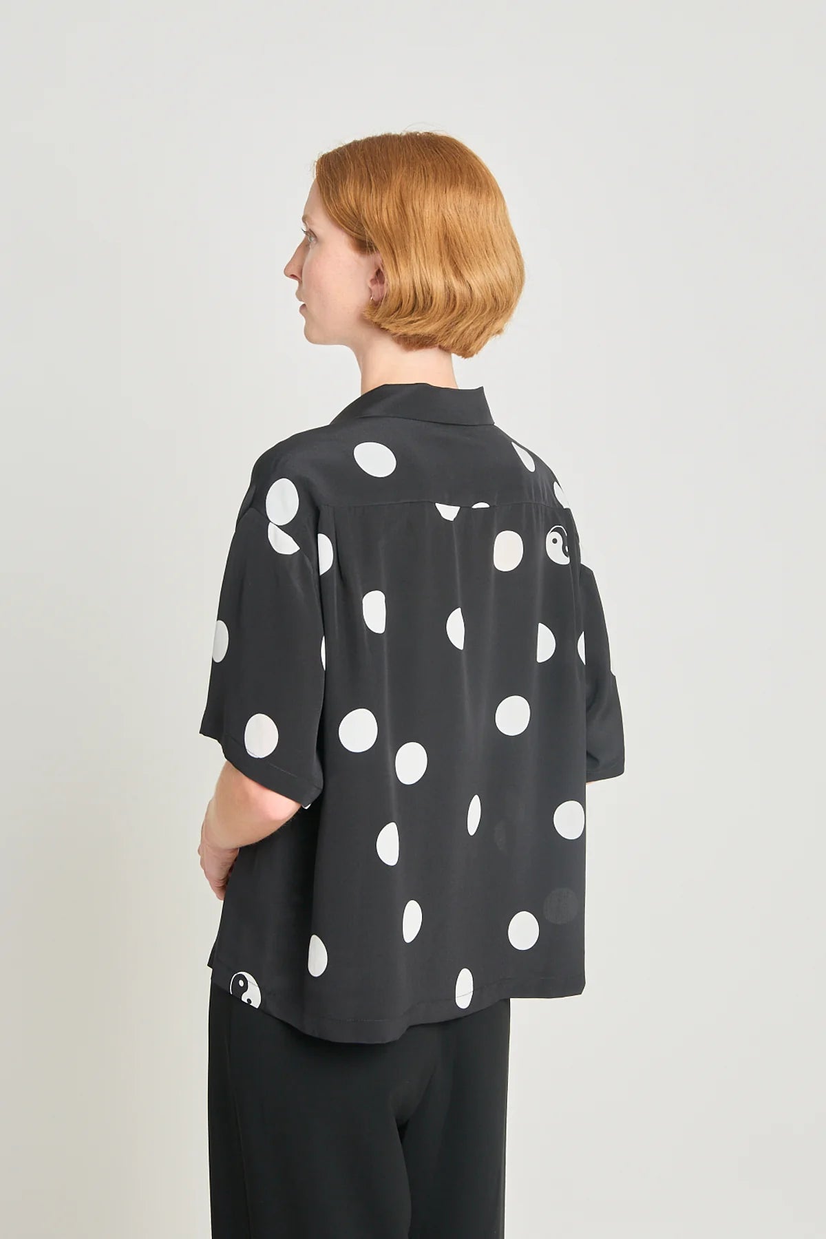 Twenty Seven Names - Perfect Circle Shirt - Black Polka dot