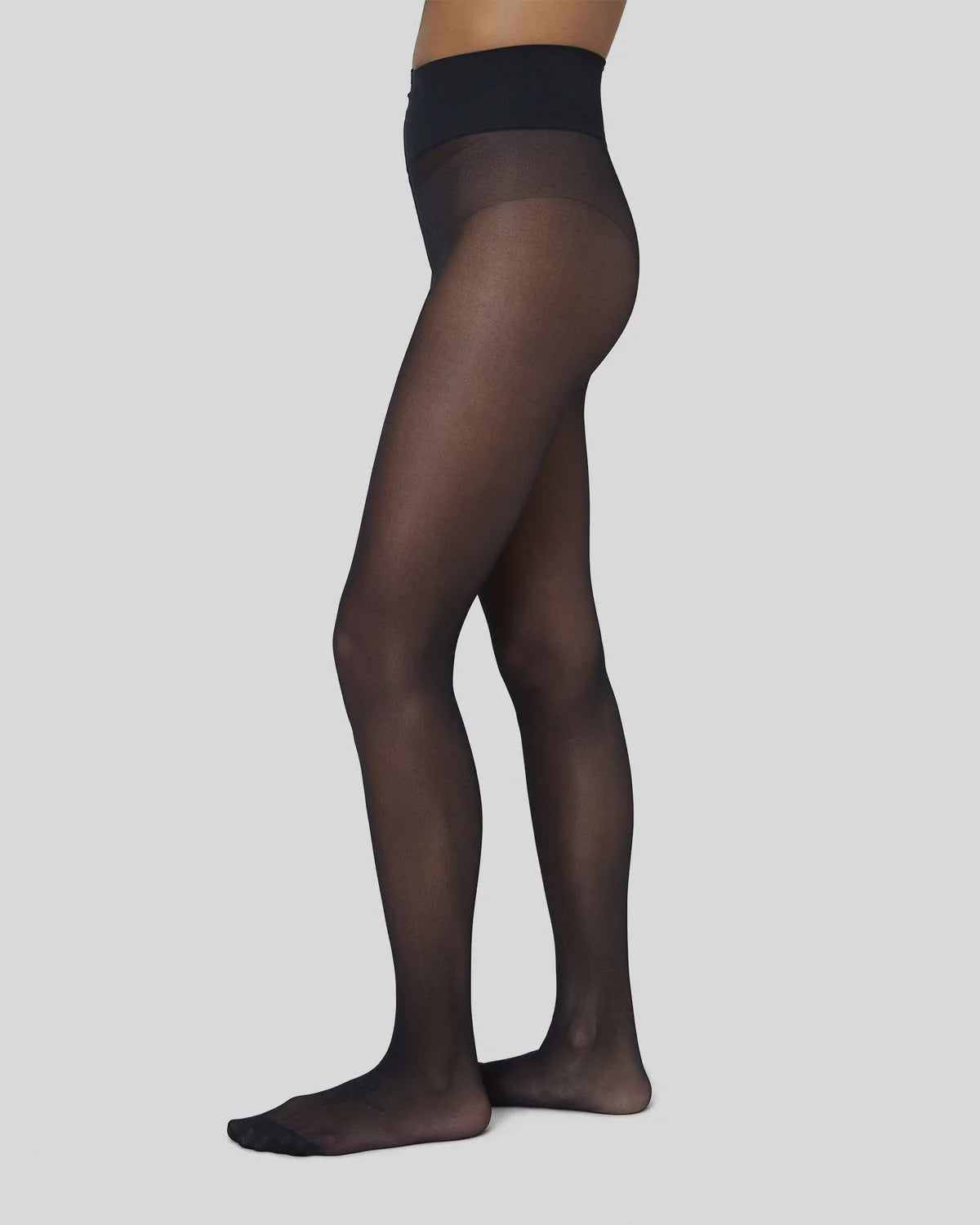 Swedish Stockings - Malva Ladder Resistant Tights - Black