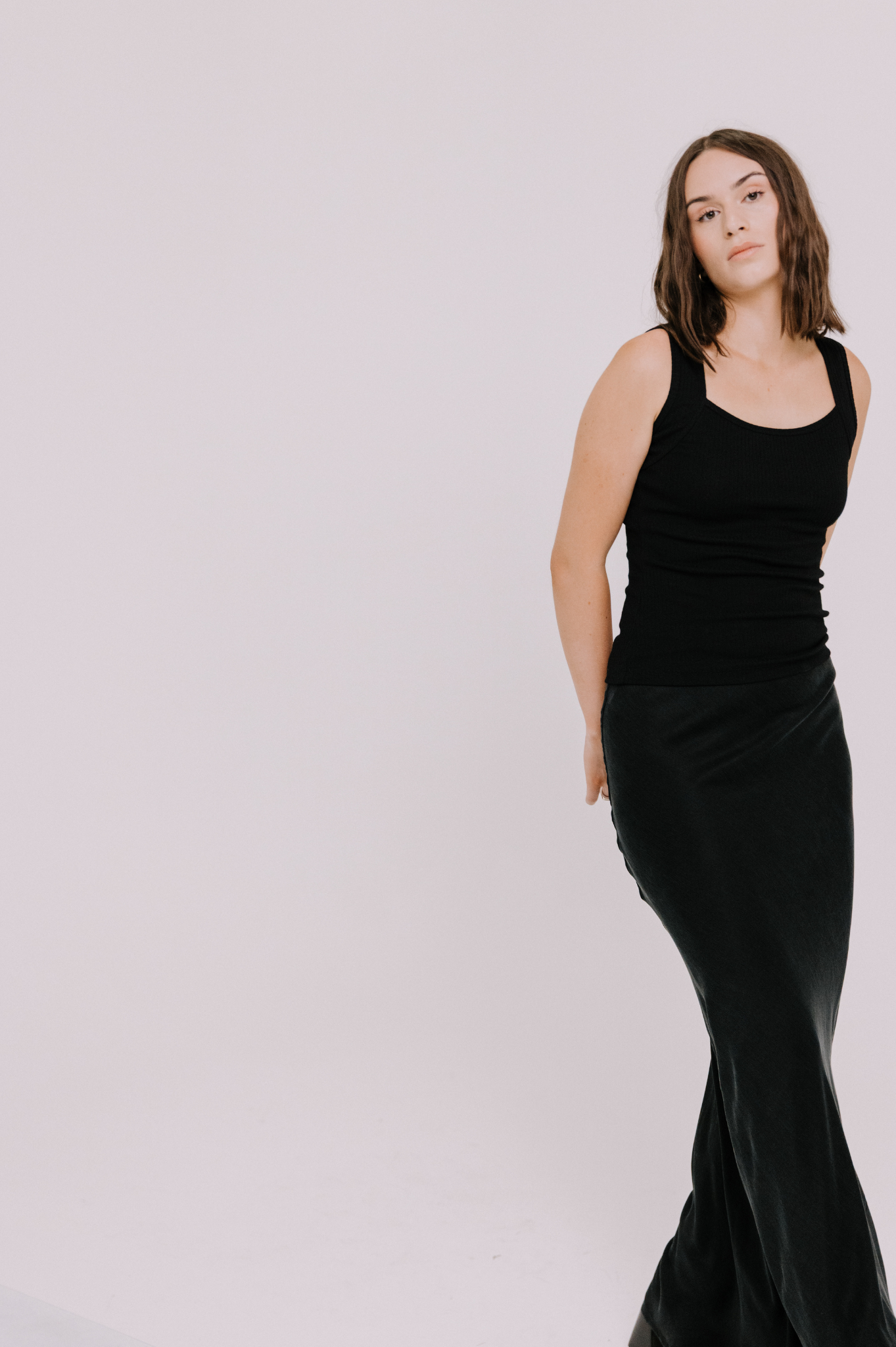 Annie - Clara Bias Skirt - Black