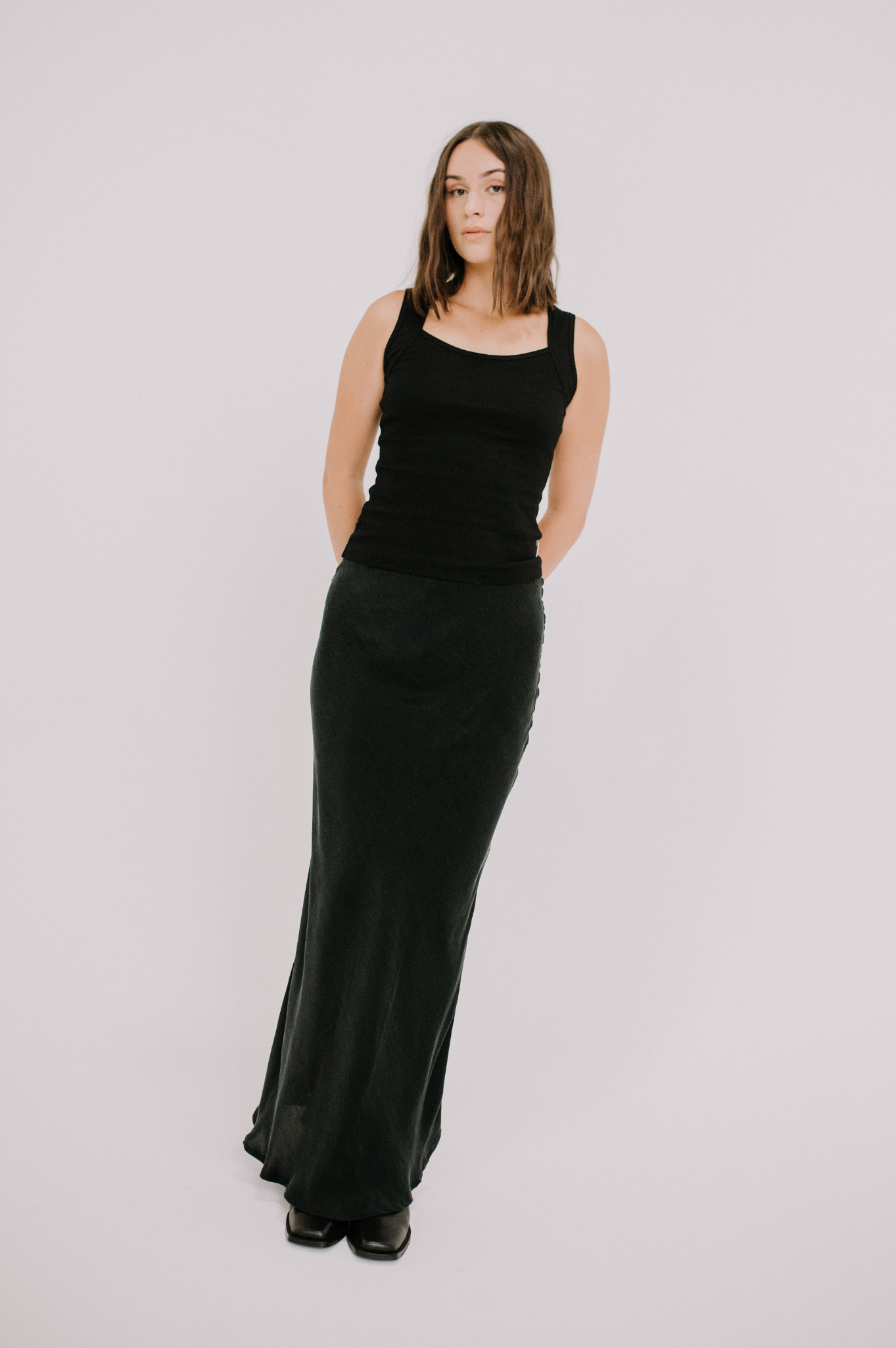 Annie - Clara Bias Skirt - Black