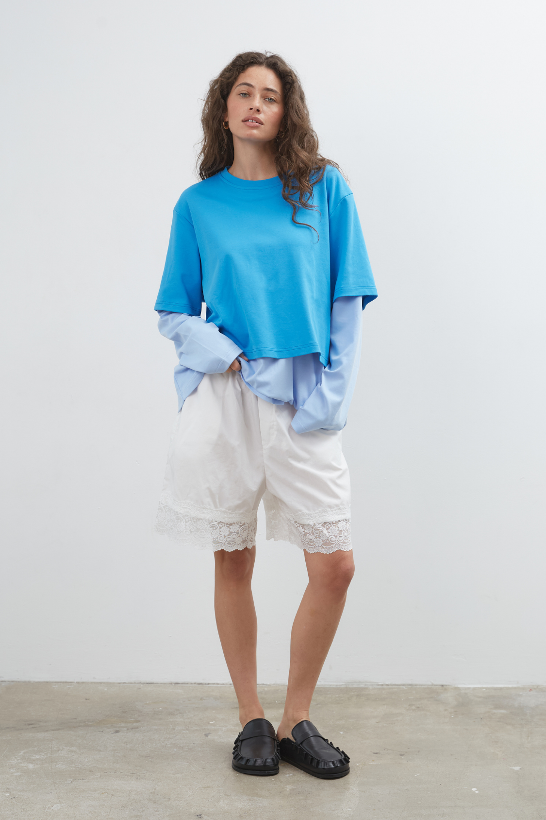 Commonplace - Blue Crush LS Tee - Bright Blue