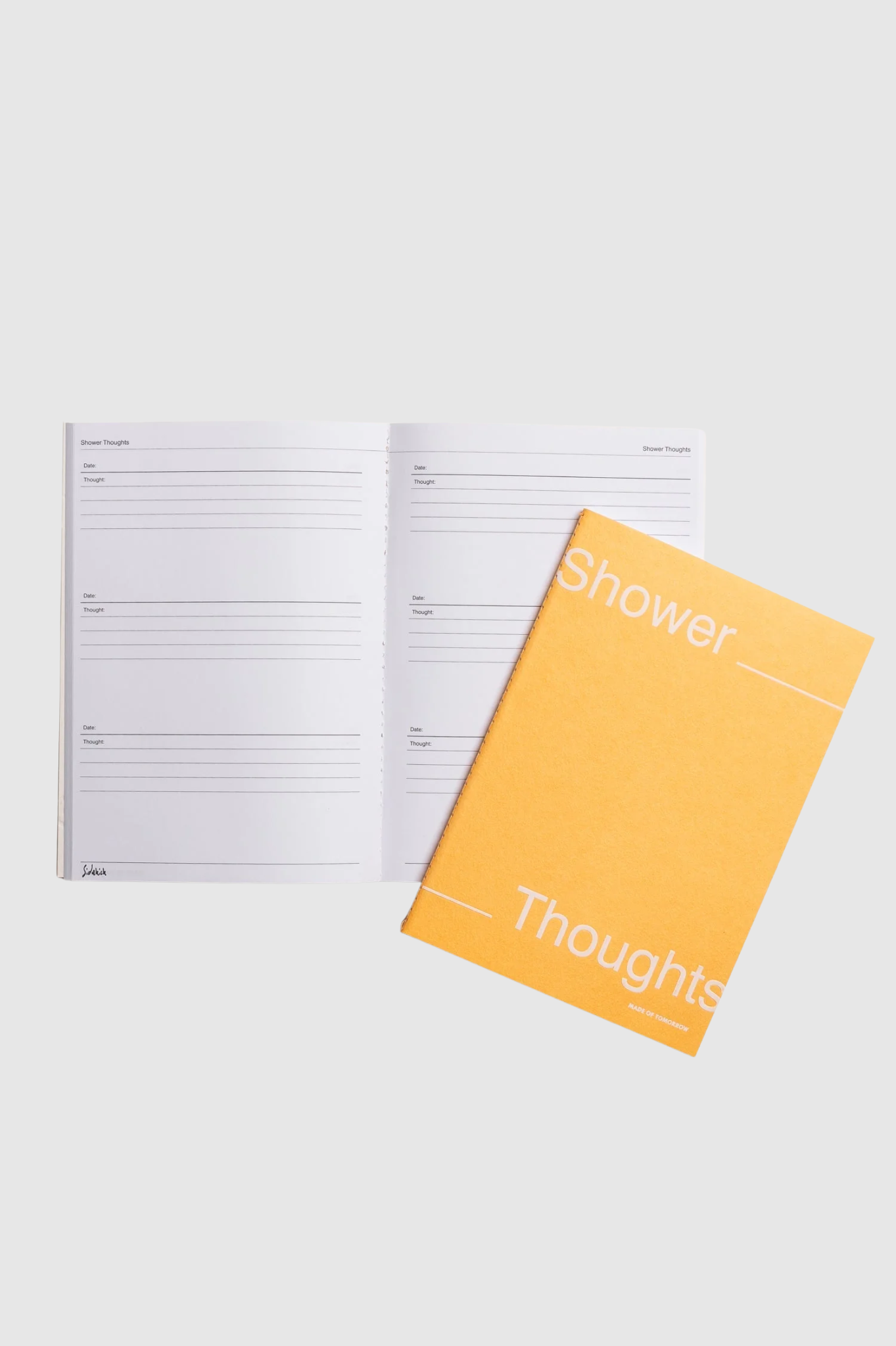 Made of Tomorrow - Sidekick Journal - Shower Thoughts