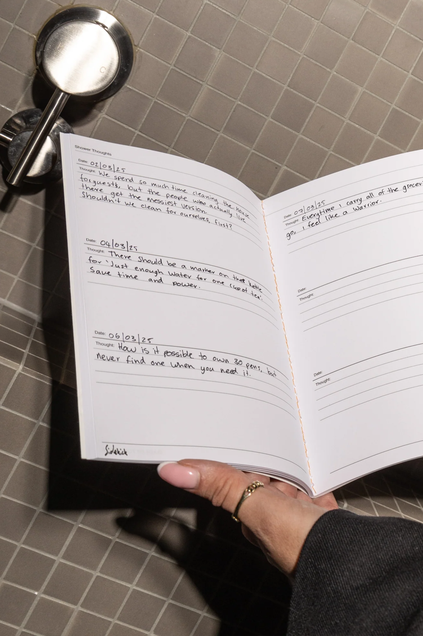 Made of Tomorrow - Sidekick Journal - Shower Thoughts