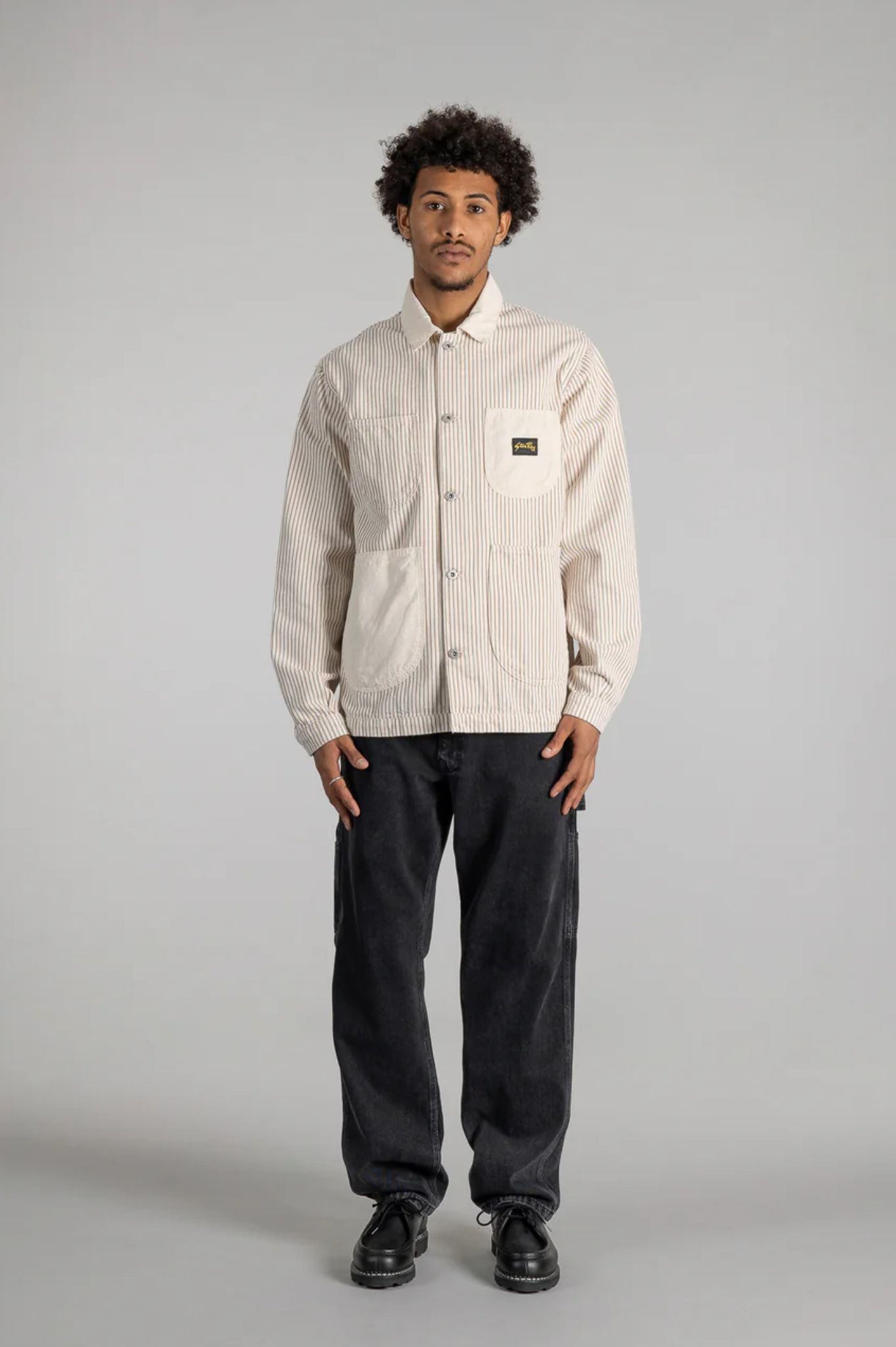 Stan Ray - Coverall Jacket - Hickory Mix