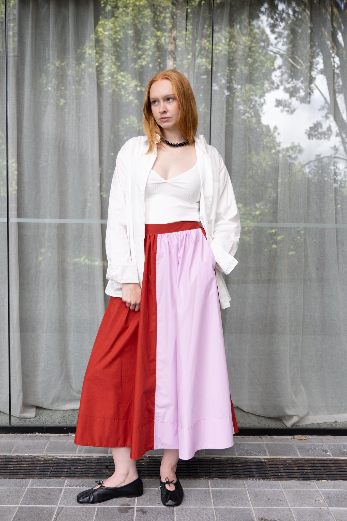 Annie - Rue Skirt - Port/Petal