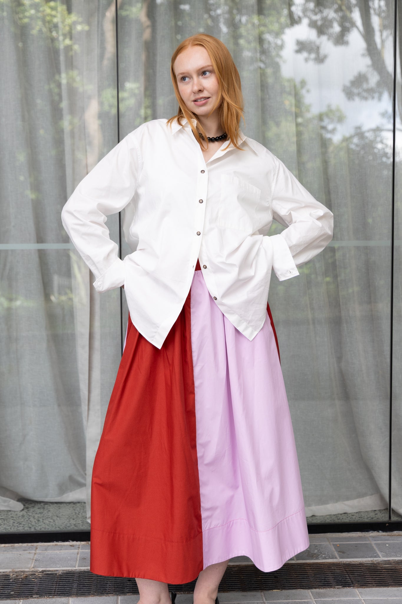 Annie - Rue Skirt - Port/Petal