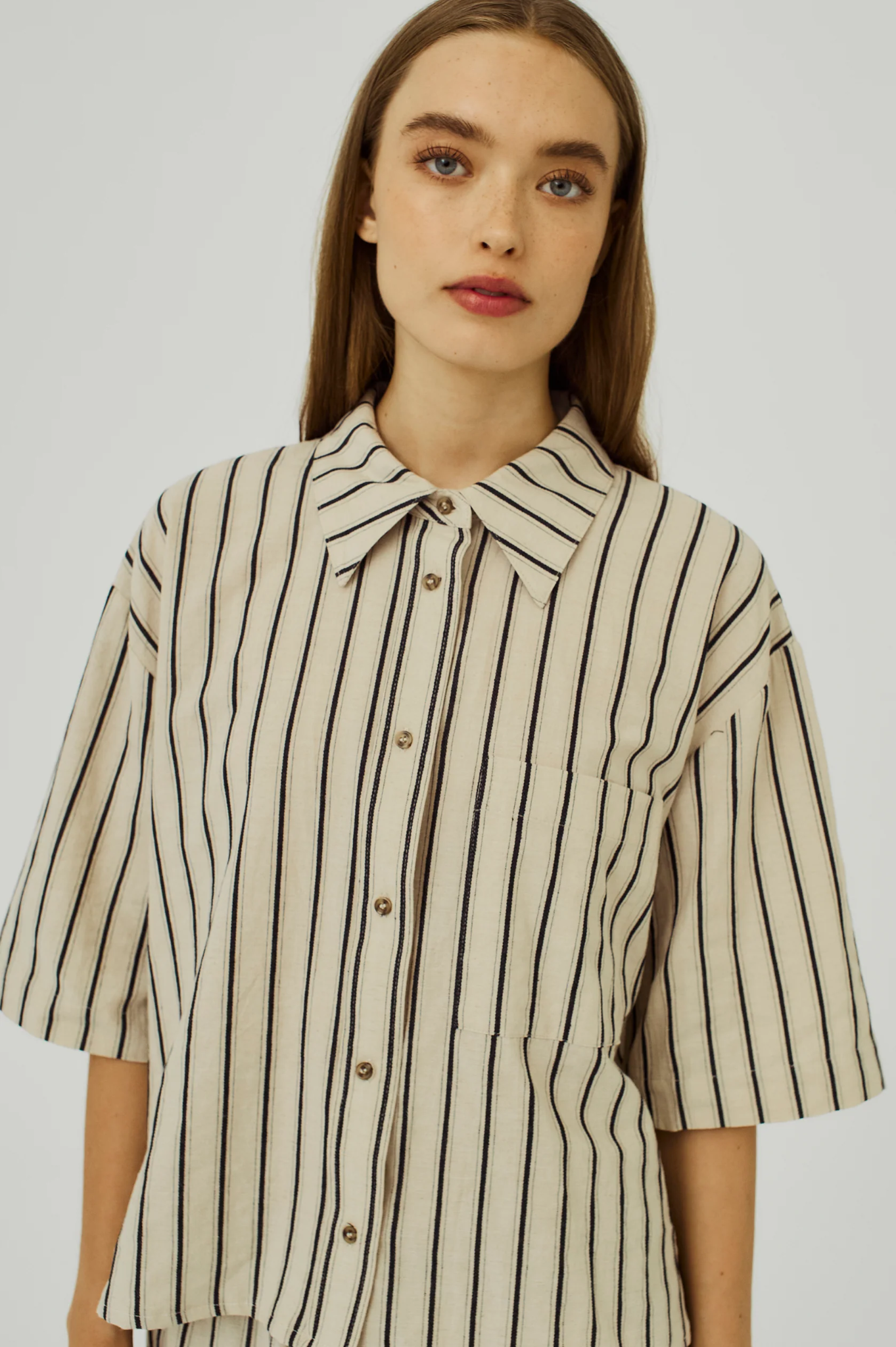 Norr - Arka Shirt - Black Stripe