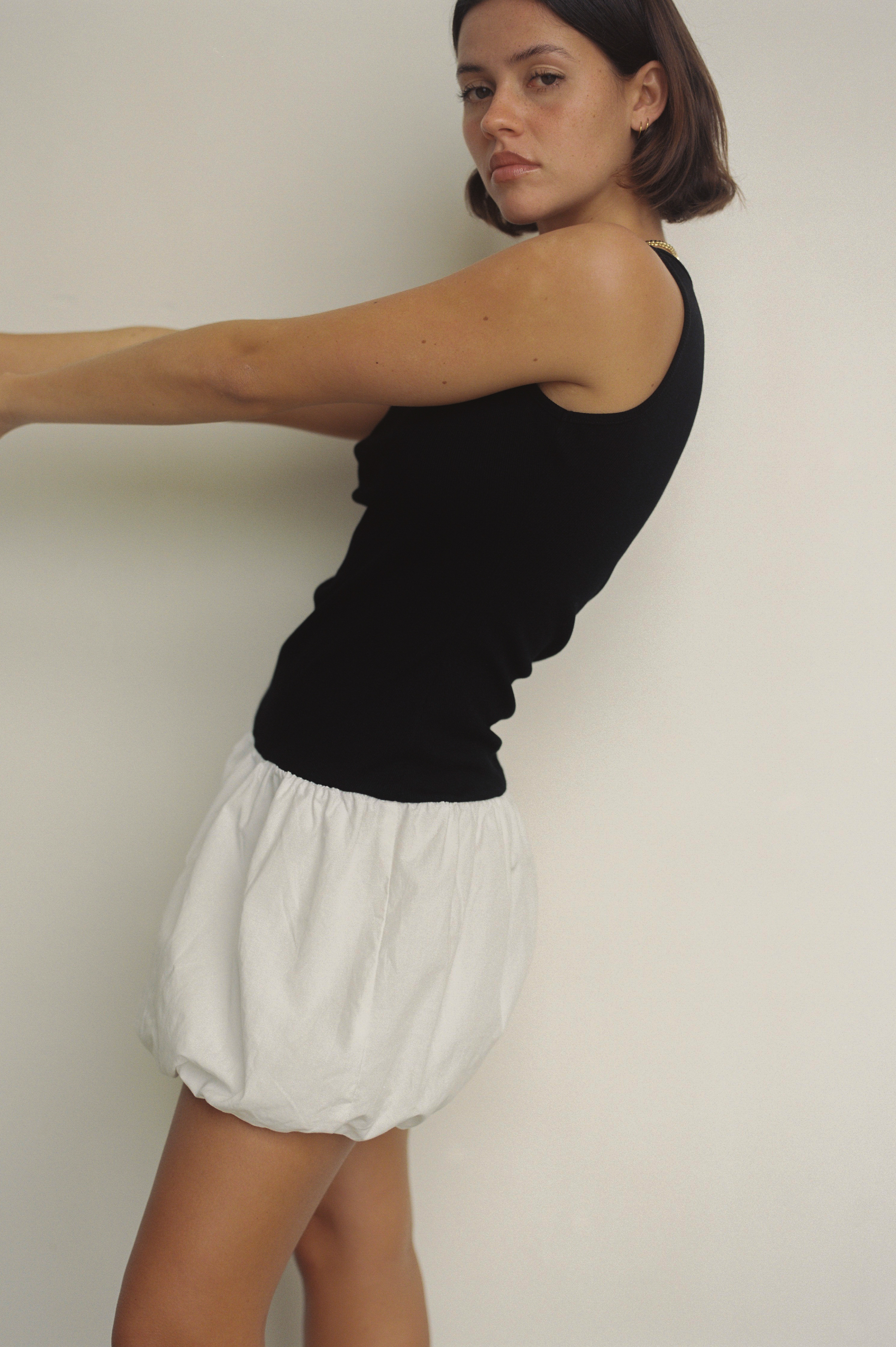 LAST ONE | Commonplace - Celebration Dress - Black/White