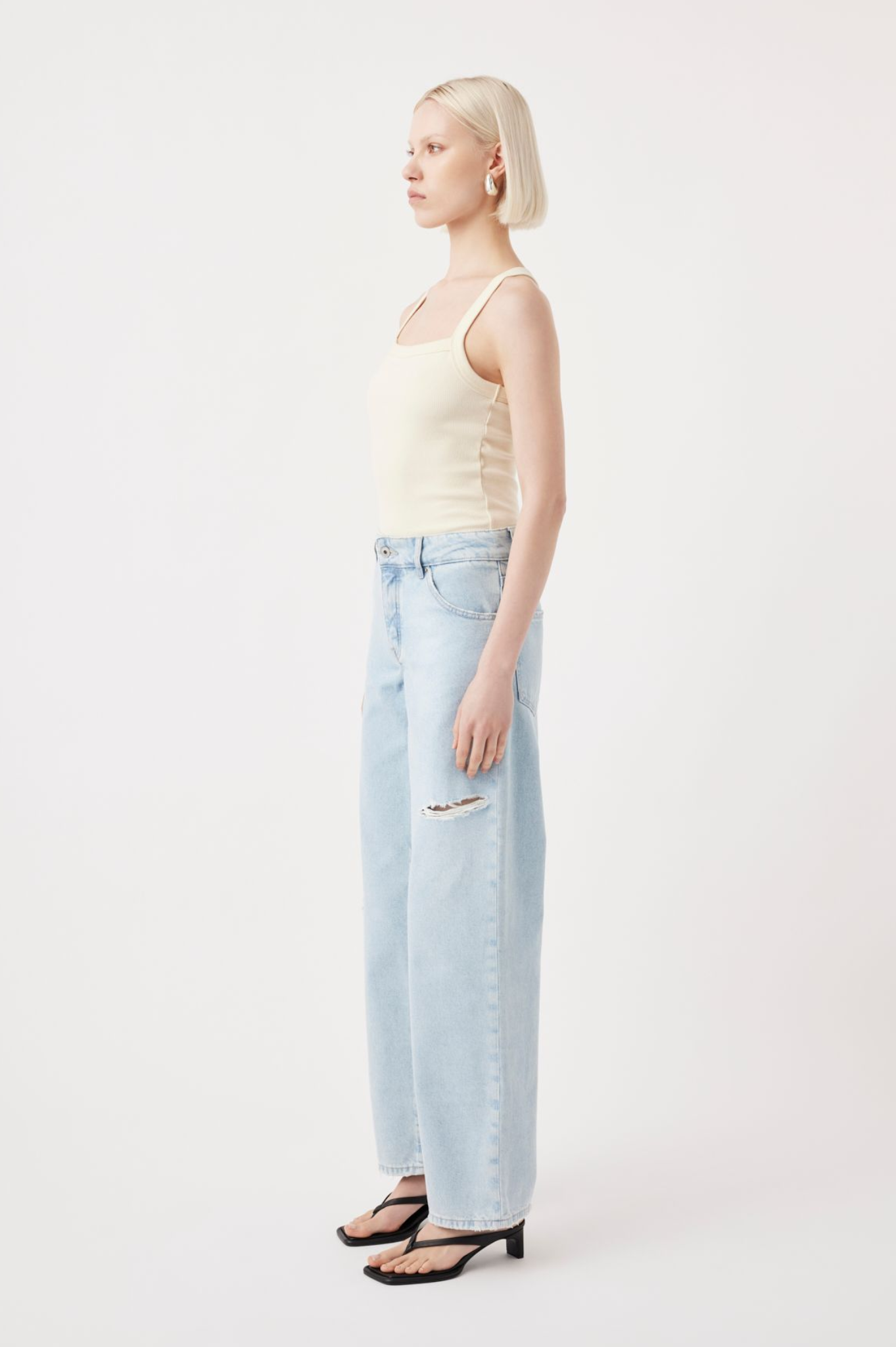 LAST ONE | Outland Denim - Avril Low Slouchy Wide Jean - Serenity