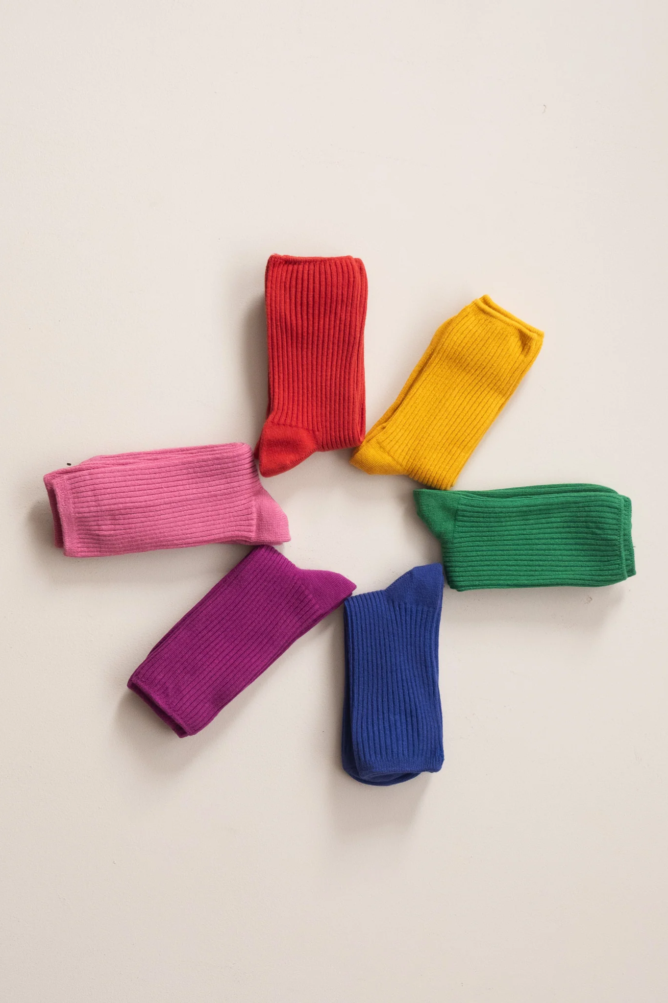 Common Garden - Ribbed Cotton Socks - Rust Cotton