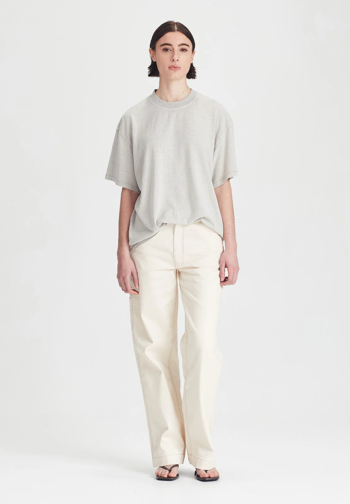 Commoners - Hemp Jersey Boy Tee - Vintage Stone