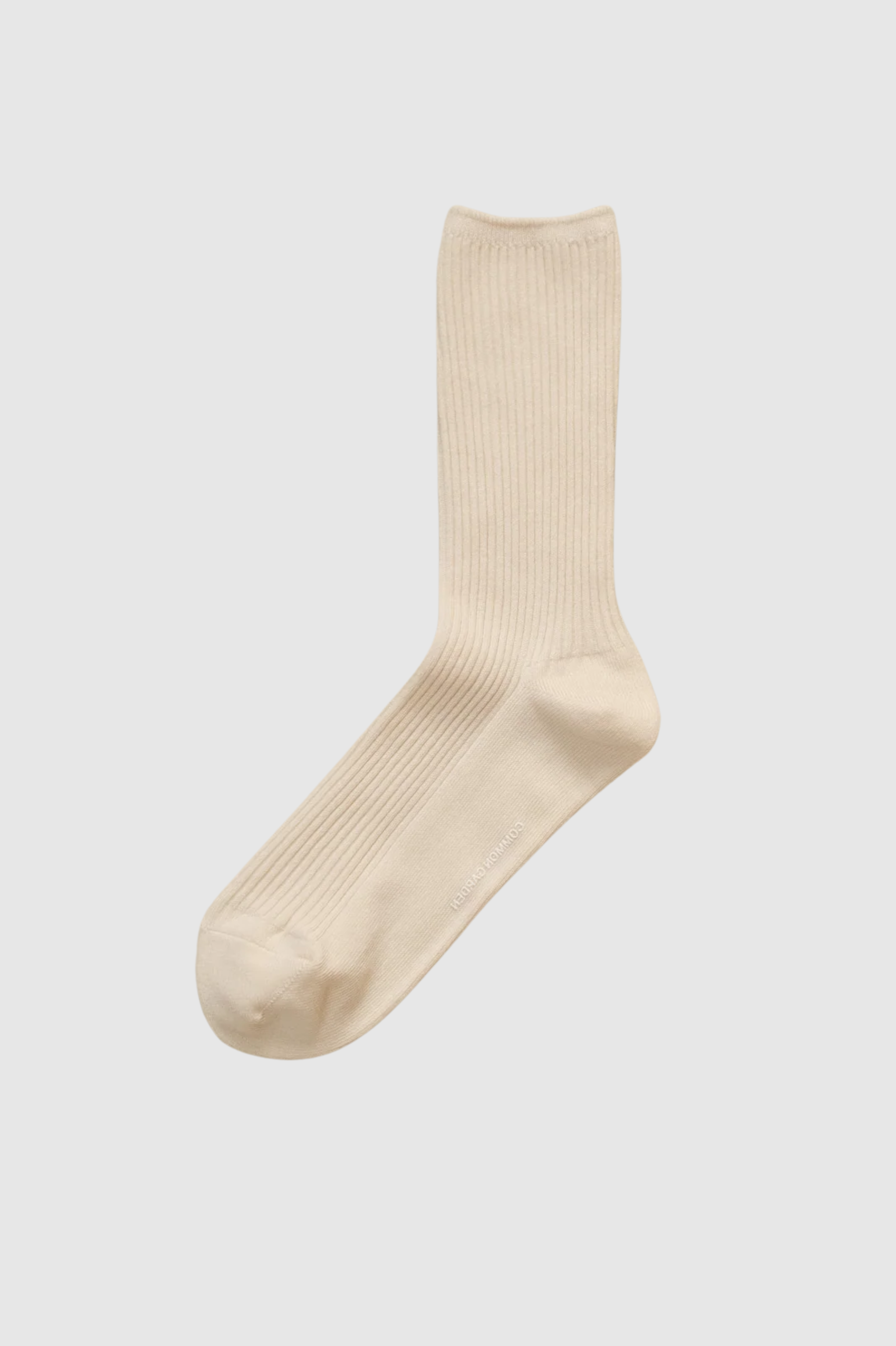 Common Garden - Ribbed Cotton Socks - Butter Cream