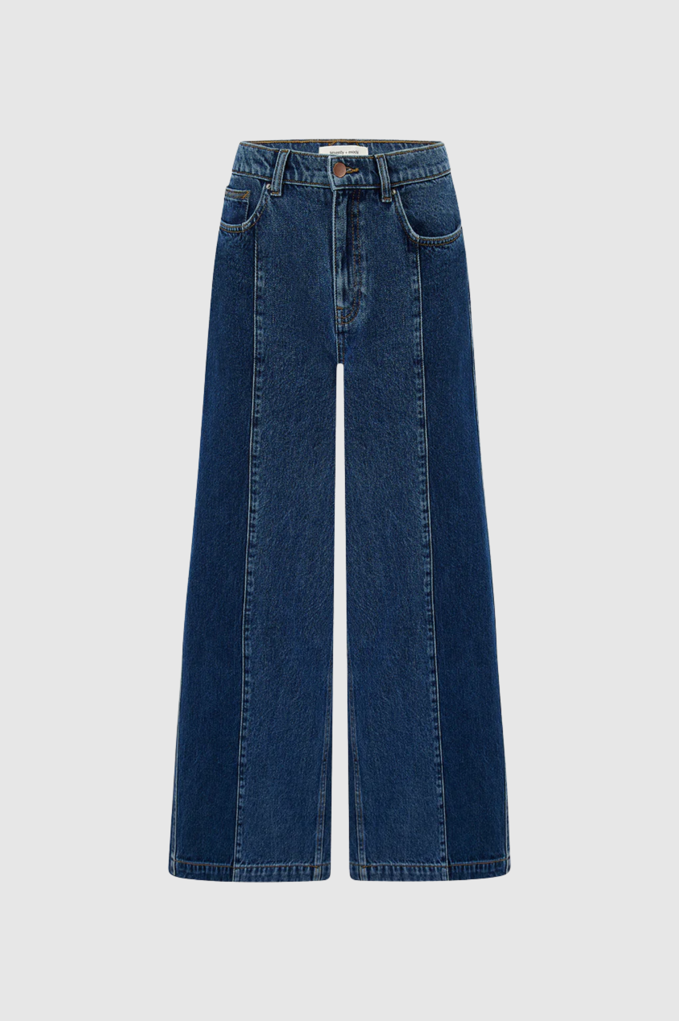 Seventy + Mochi - Bay Wide Leg Jean Two Tone - Phoenix