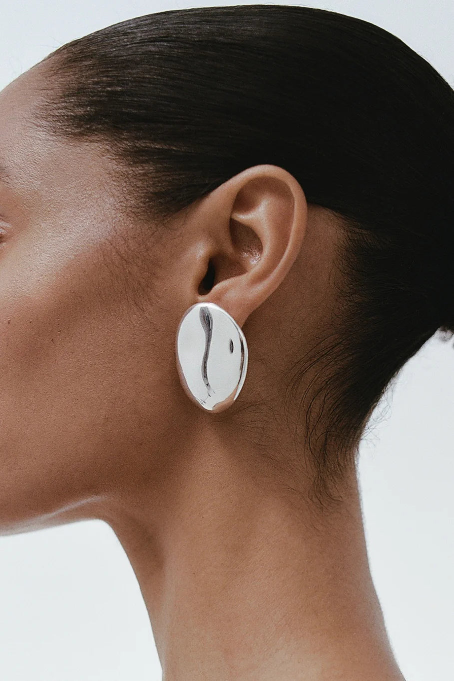 Nina Gordon - Dylan Dome Earring - Silver