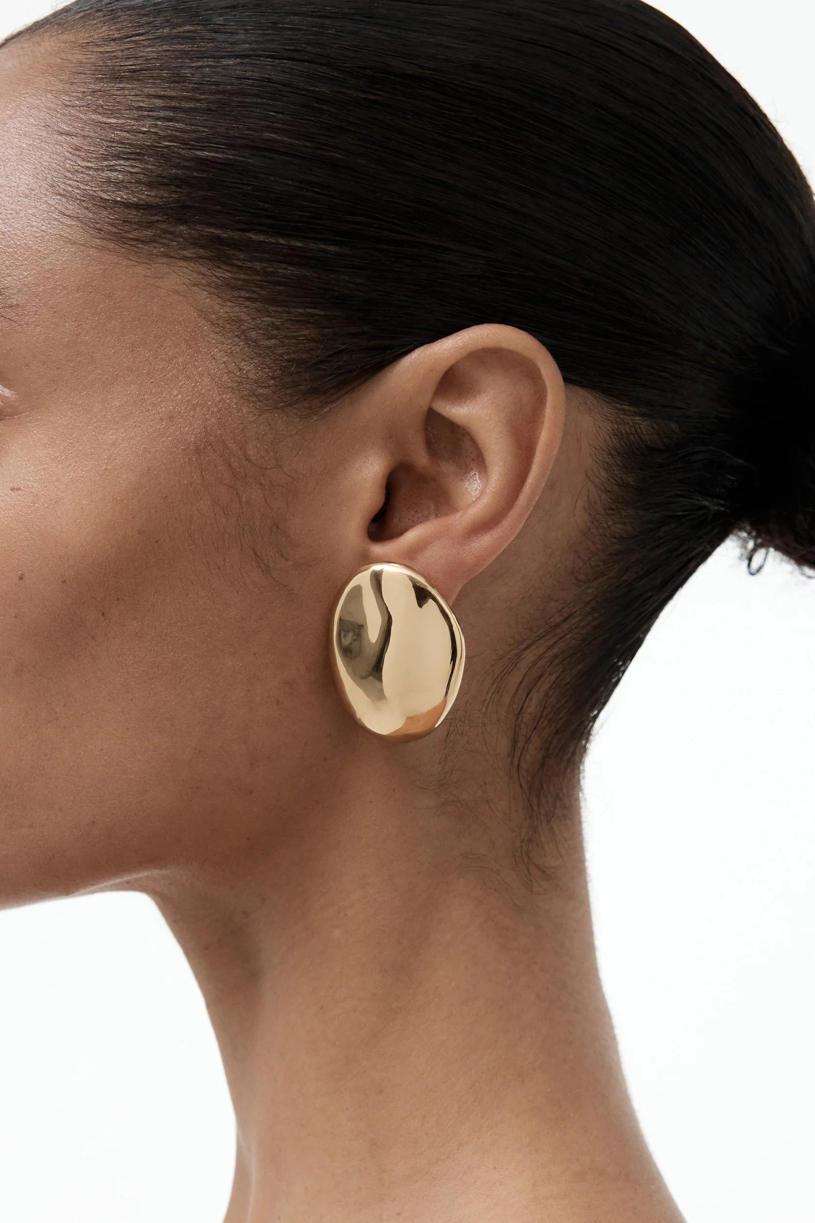 Nina Gordon - Dylan Dome Earring - Gold