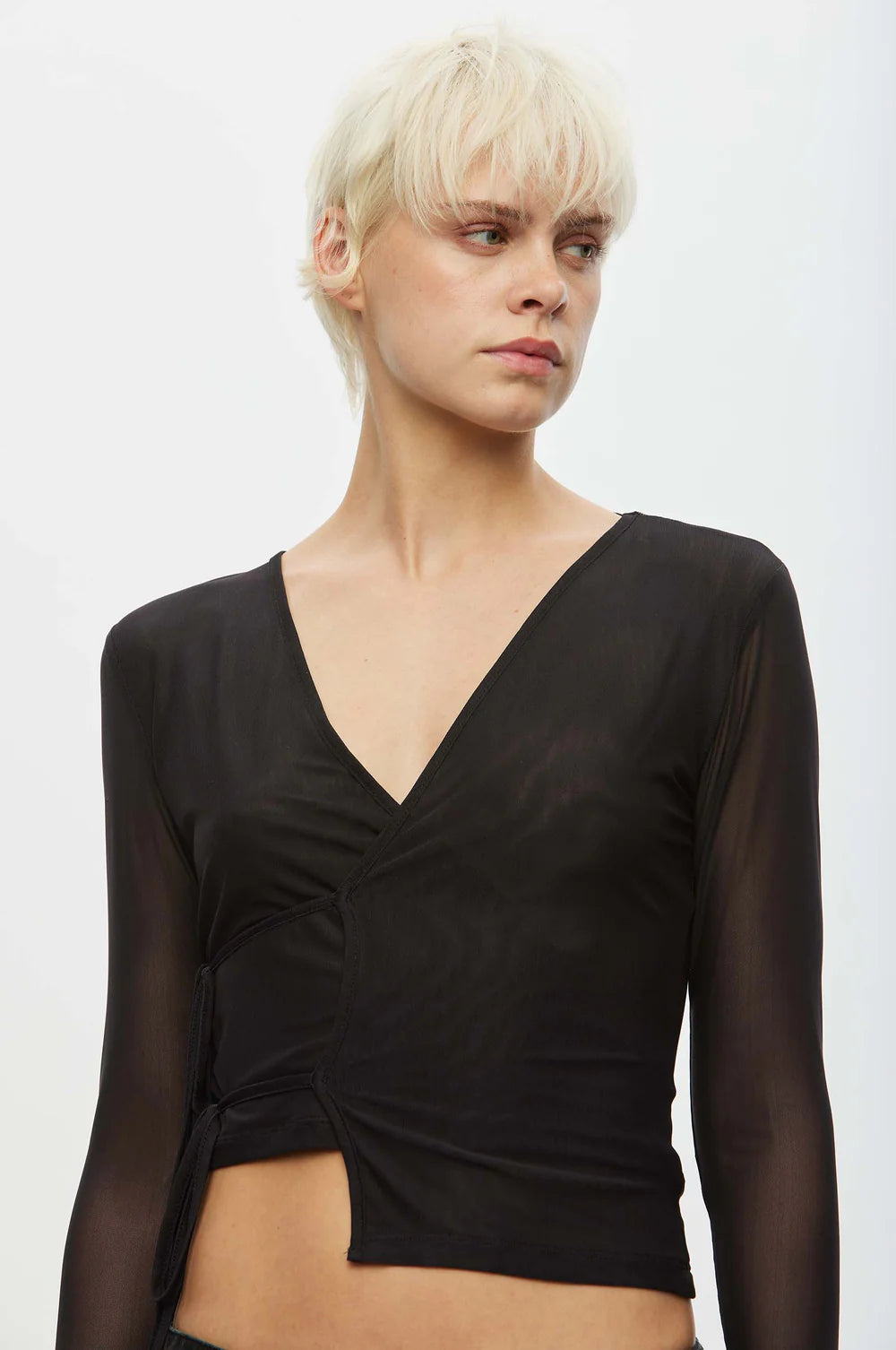 Oval Square - Christy Blouse - Black