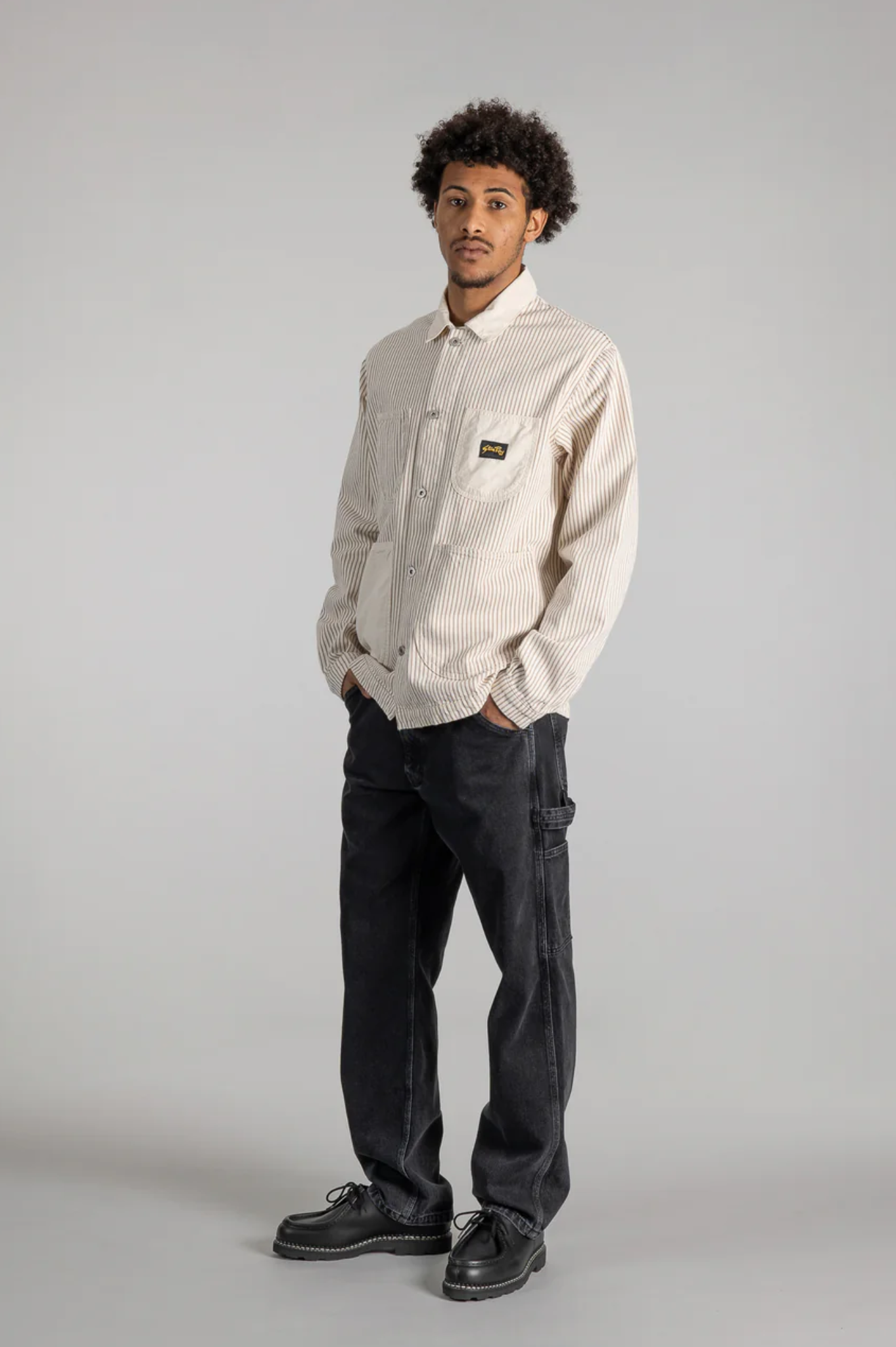 Stan Ray - Coverall Jacket - Hickory Mix
