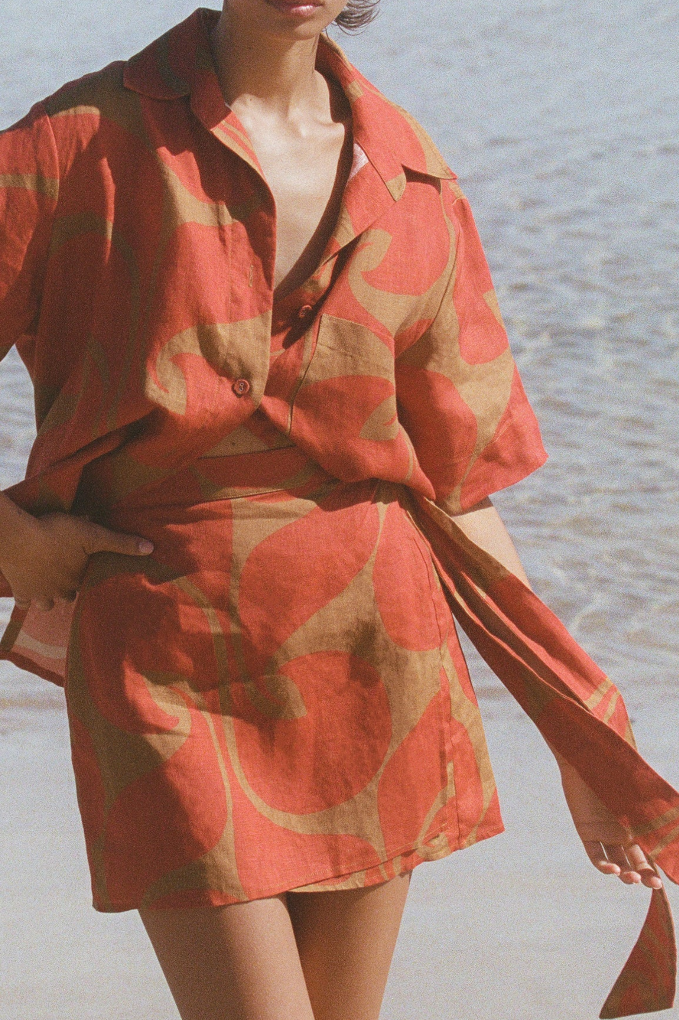 LAST ONE | Soleil Soleil - Darcy Shirt - Wave Spice