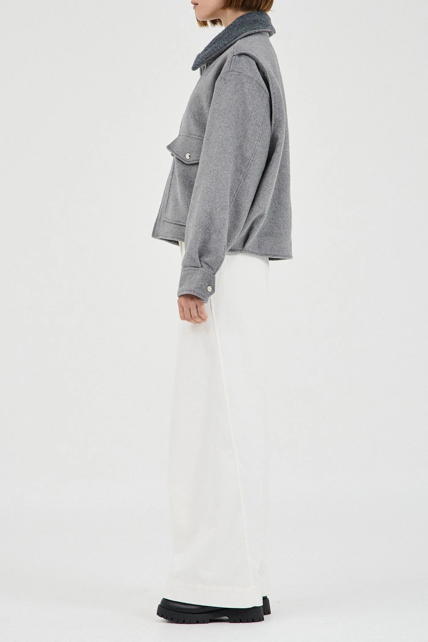 Friend of Audrey - Darren Bomber Jacket - Grey
