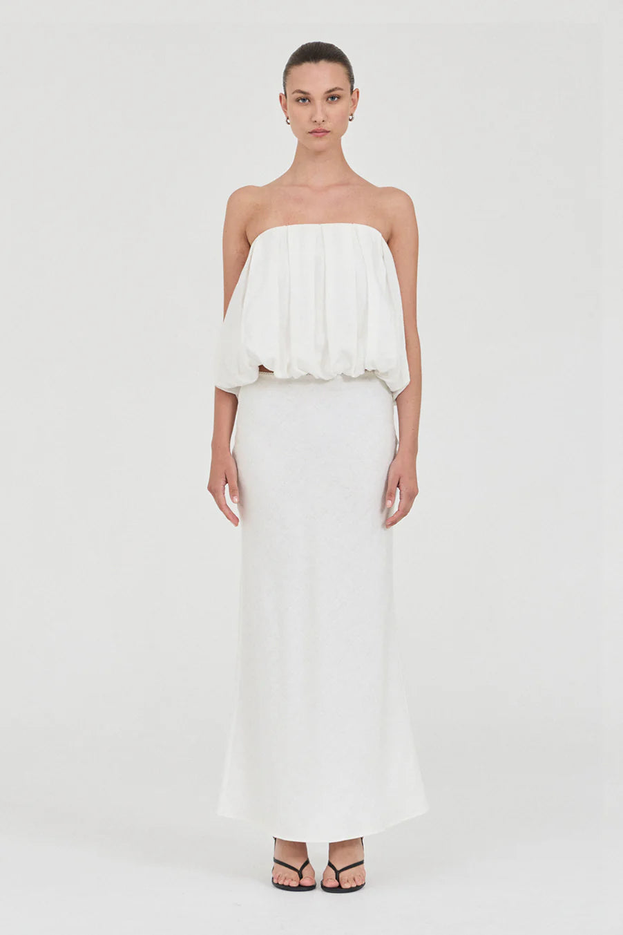 Friend Of Audrey - Bubble Linen Top - White