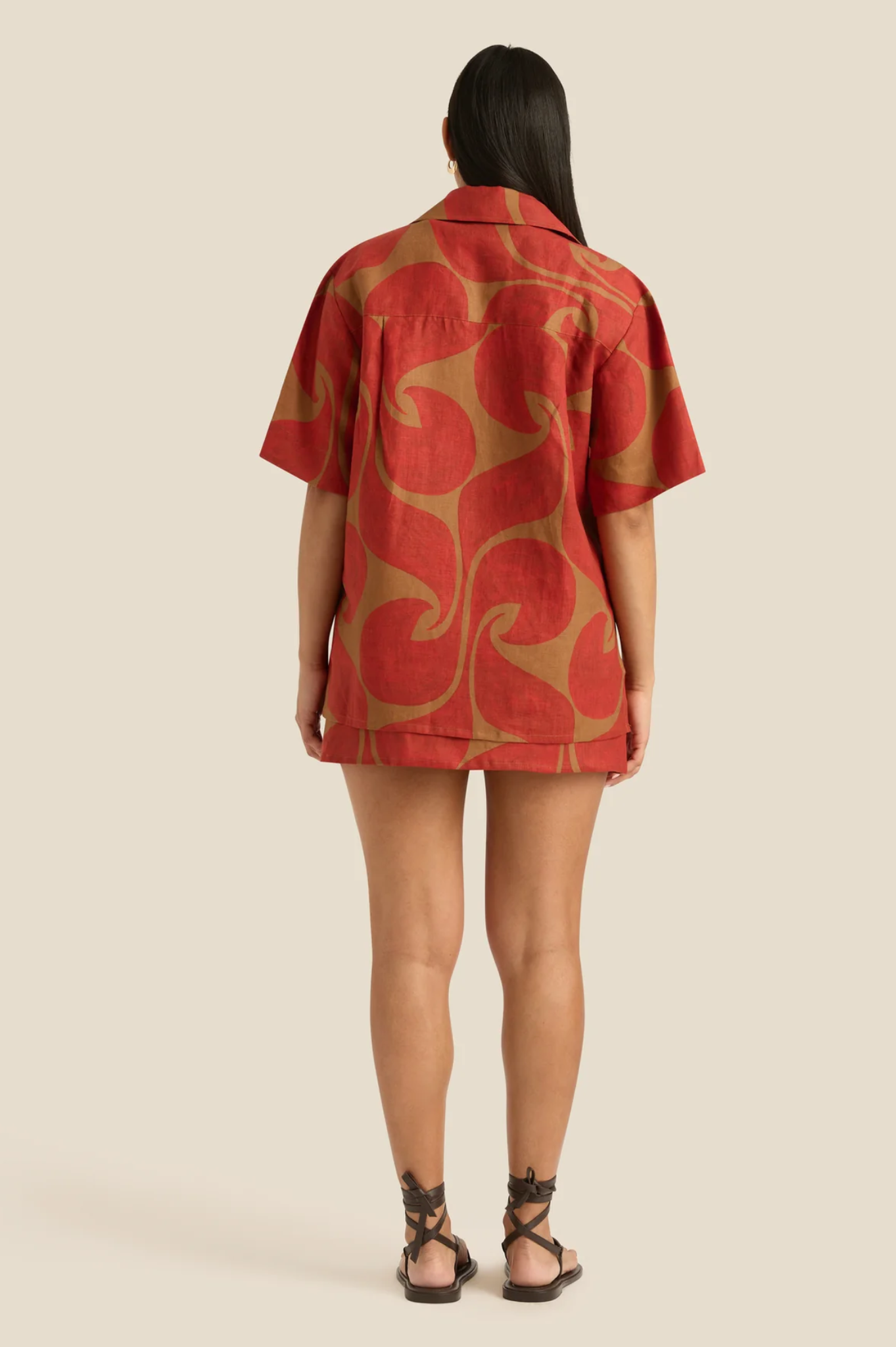 LAST ONE | Soleil Soleil - Darcy Shirt - Wave Spice