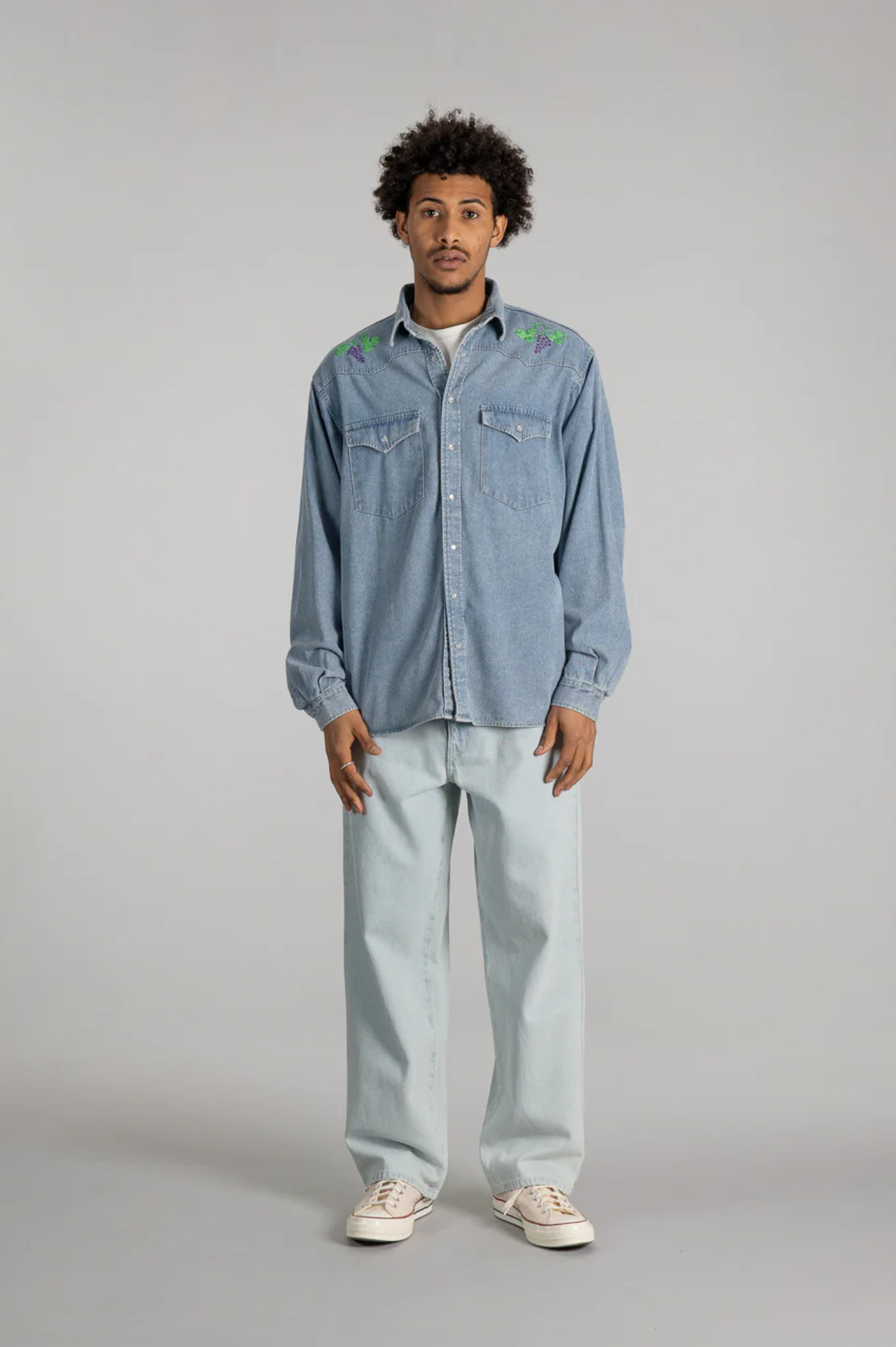 Stan Ray - Western Shirt - Stonewashed Denim