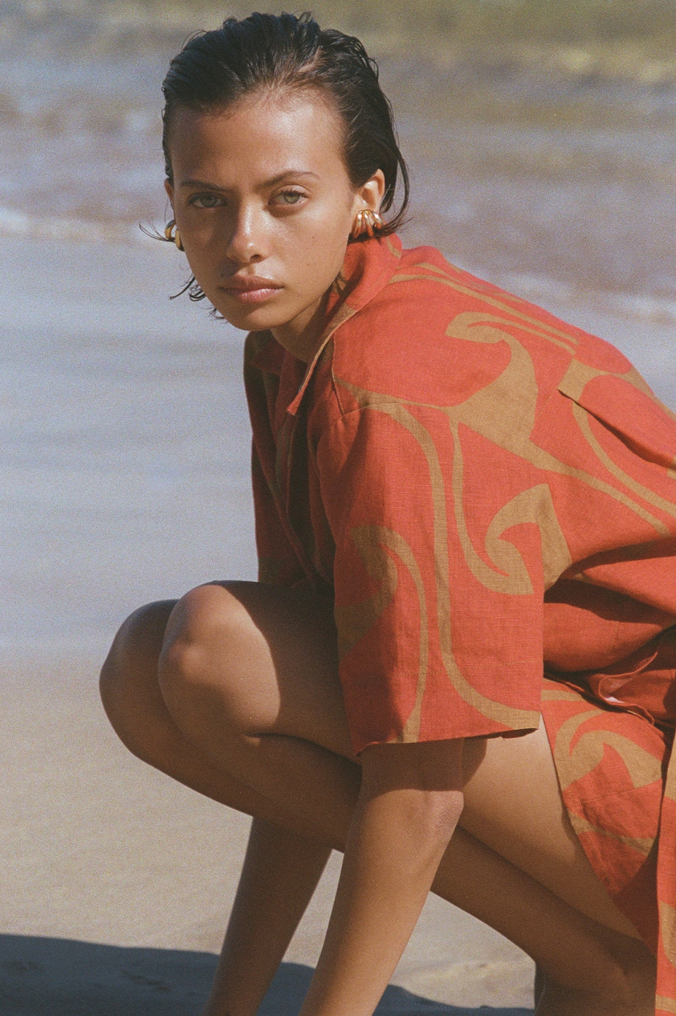 LAST ONE | Soleil Soleil - Darcy Shirt - Wave Spice