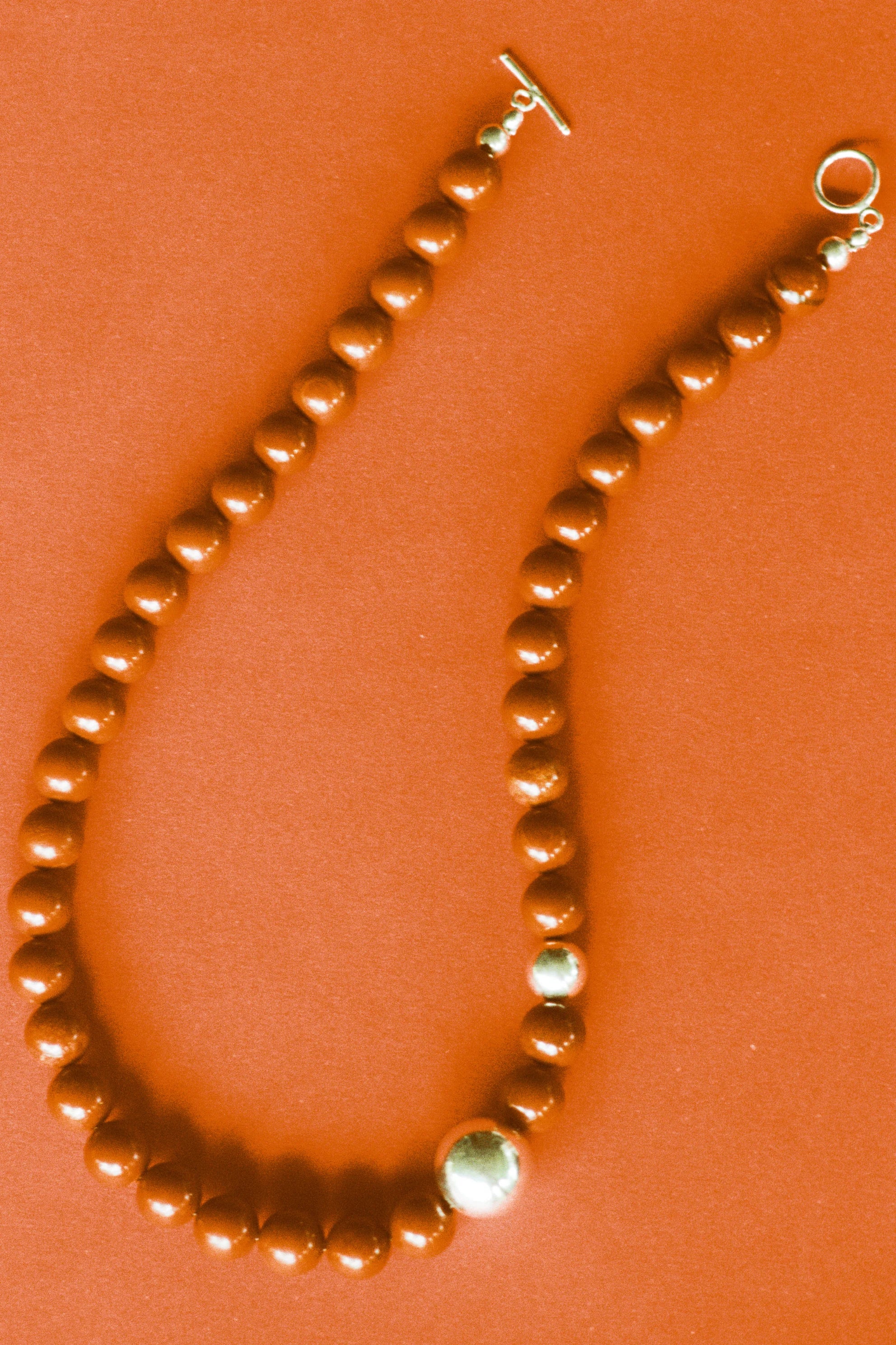 RBCCA KSTR - Dylan Necklace Red Jasper - Gold