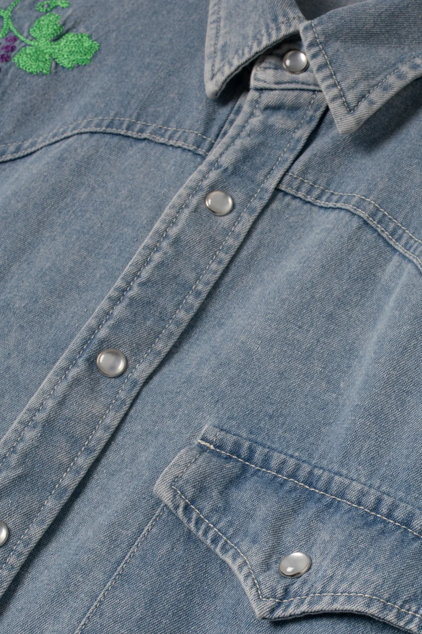 Stan Ray - Western Shirt - Stonewashed Denim