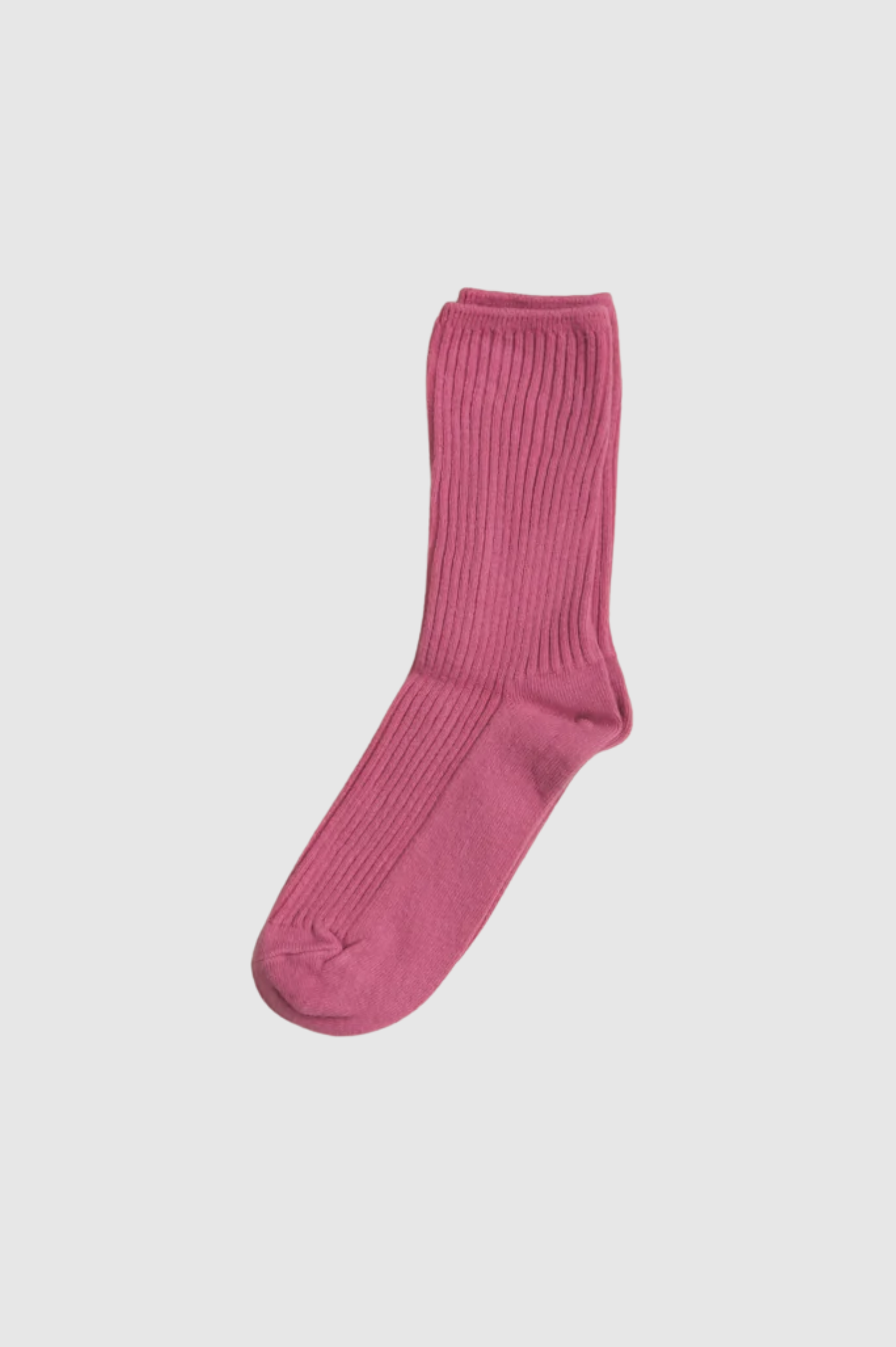 Common Garden - 2x2 Ribbed Cotton Socks - Pink