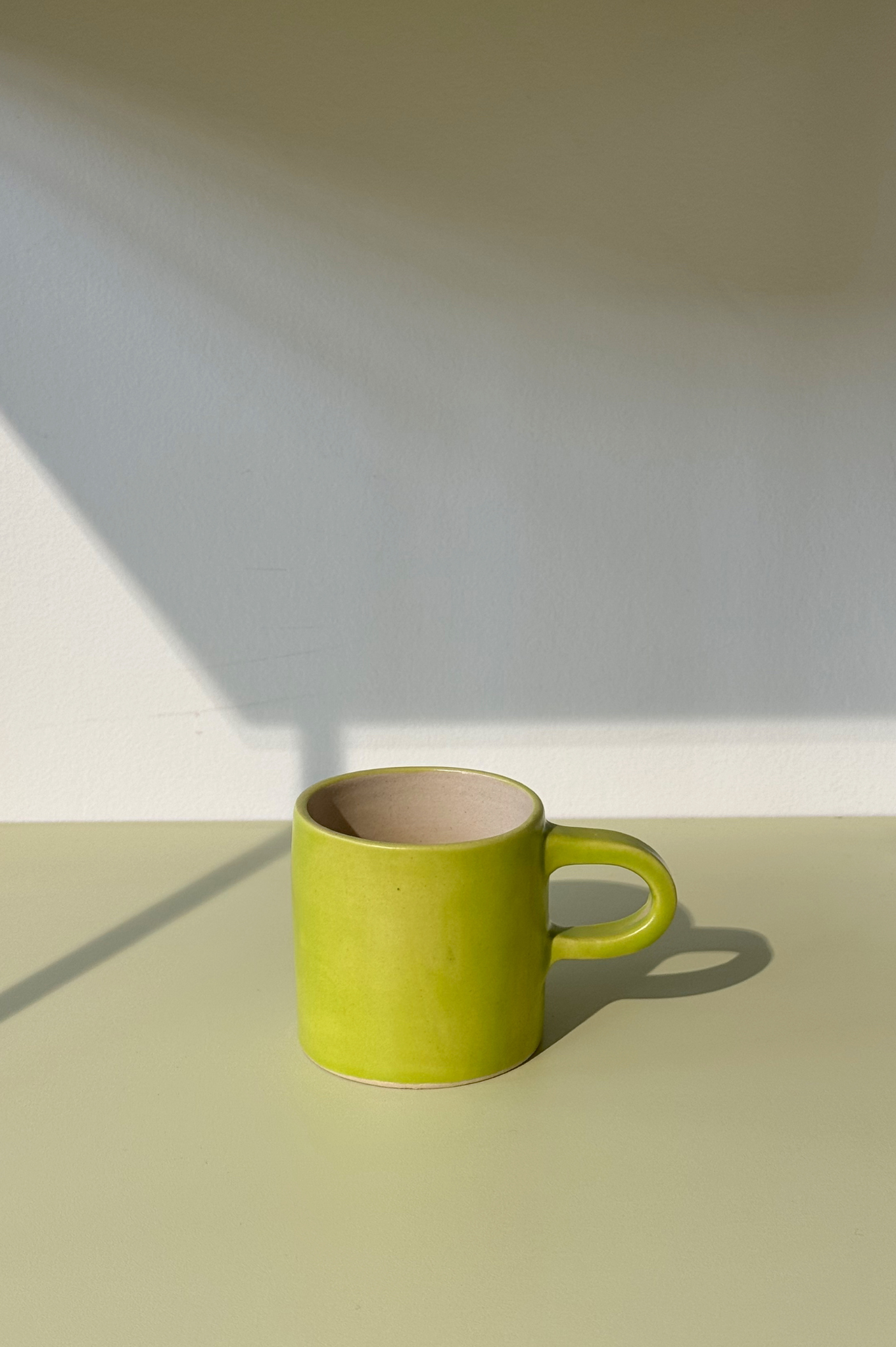 Slab Ceramics - Espresso Brewtalist Cup - Chartreuse