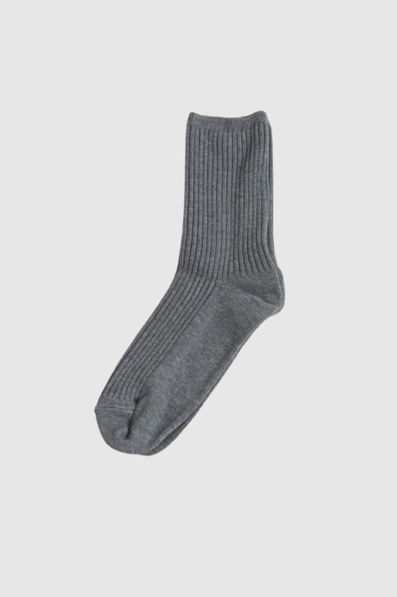 Common Garden - 2x2 Ribbed Cotton Socks - Grey