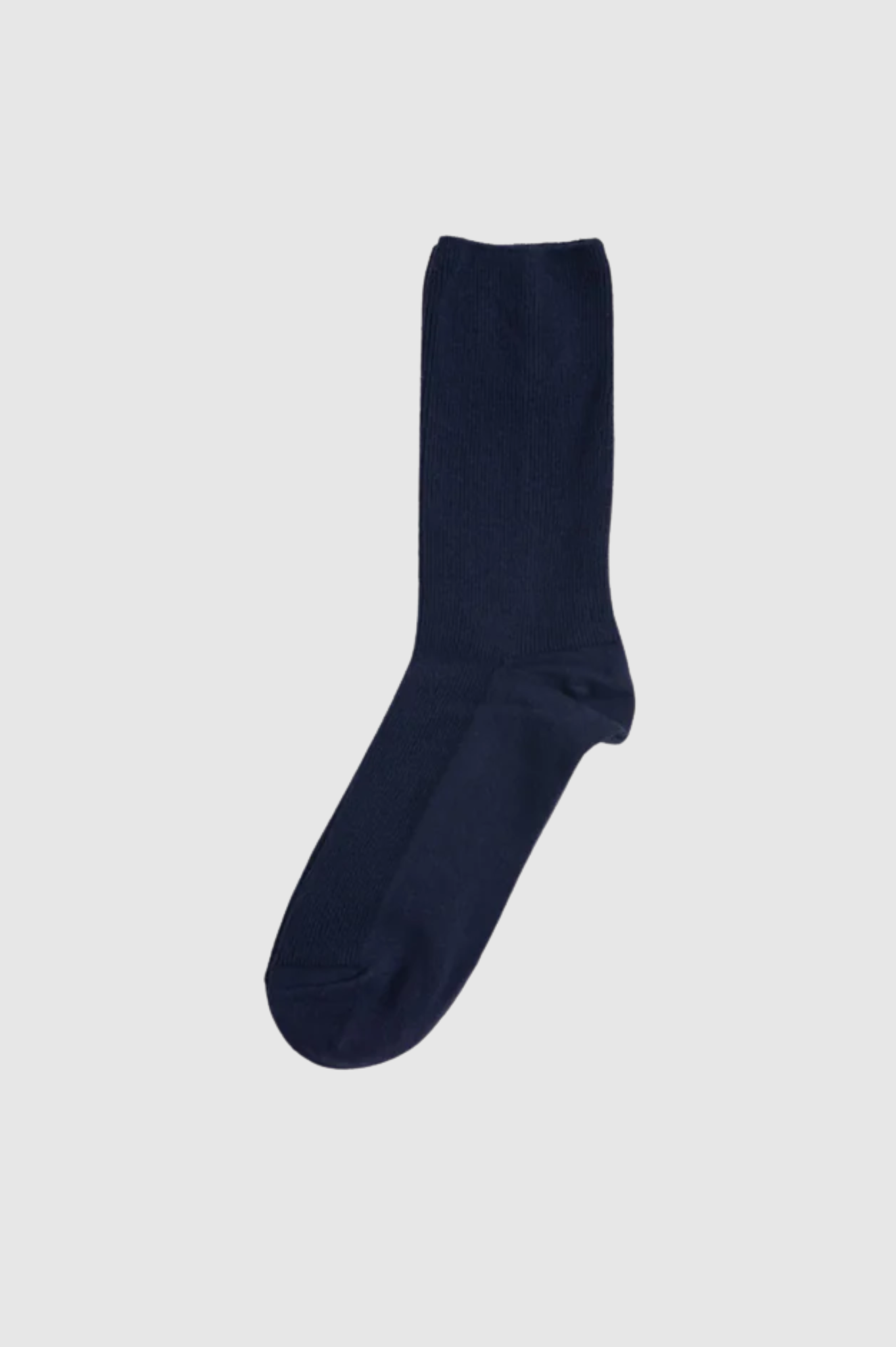Common Garden - Fine Ribbed Cotton Socks - Navy