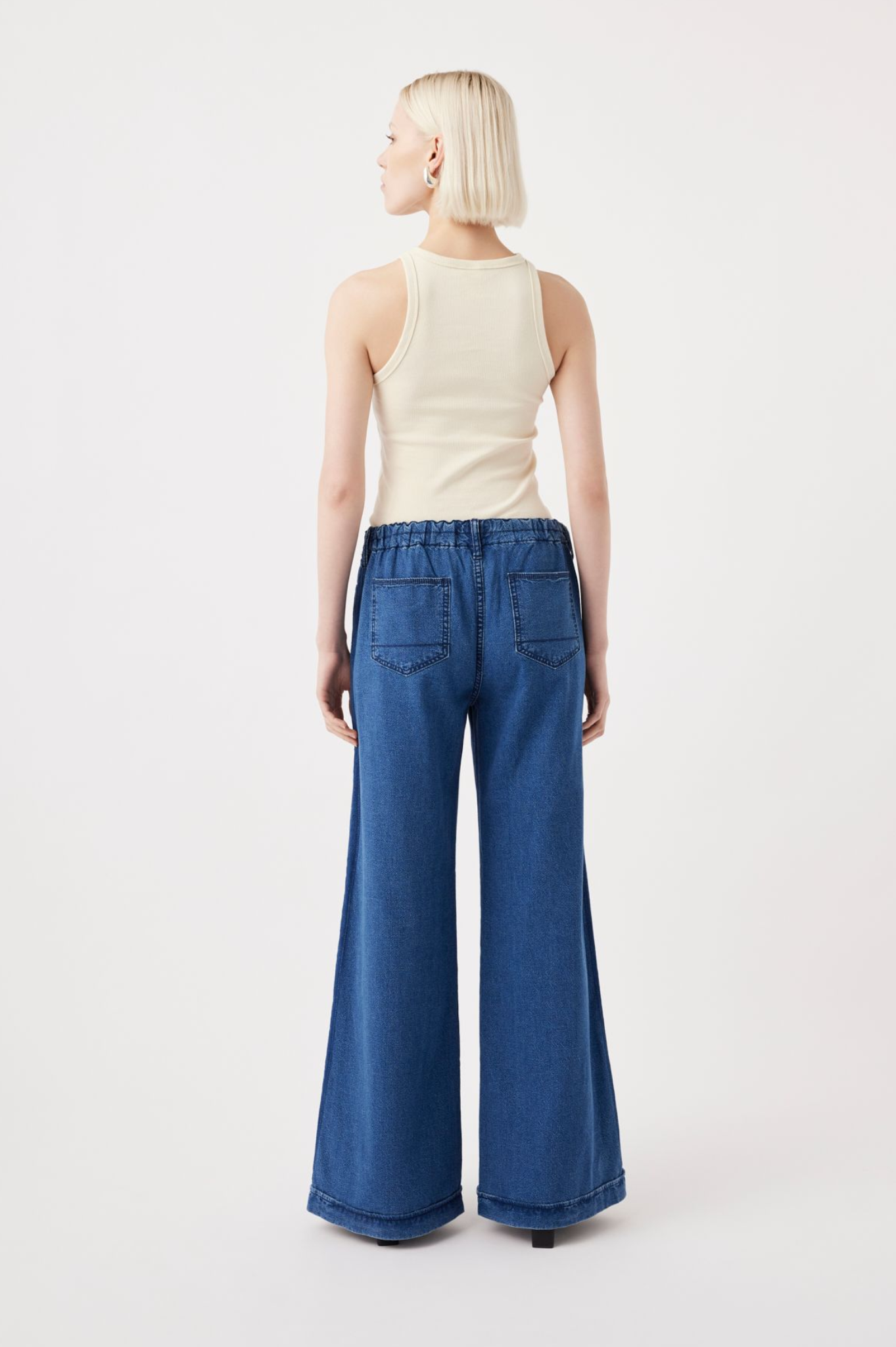 LAST ONE | Outland Denim - Leigh Mid Wide Long - Moderna Blue