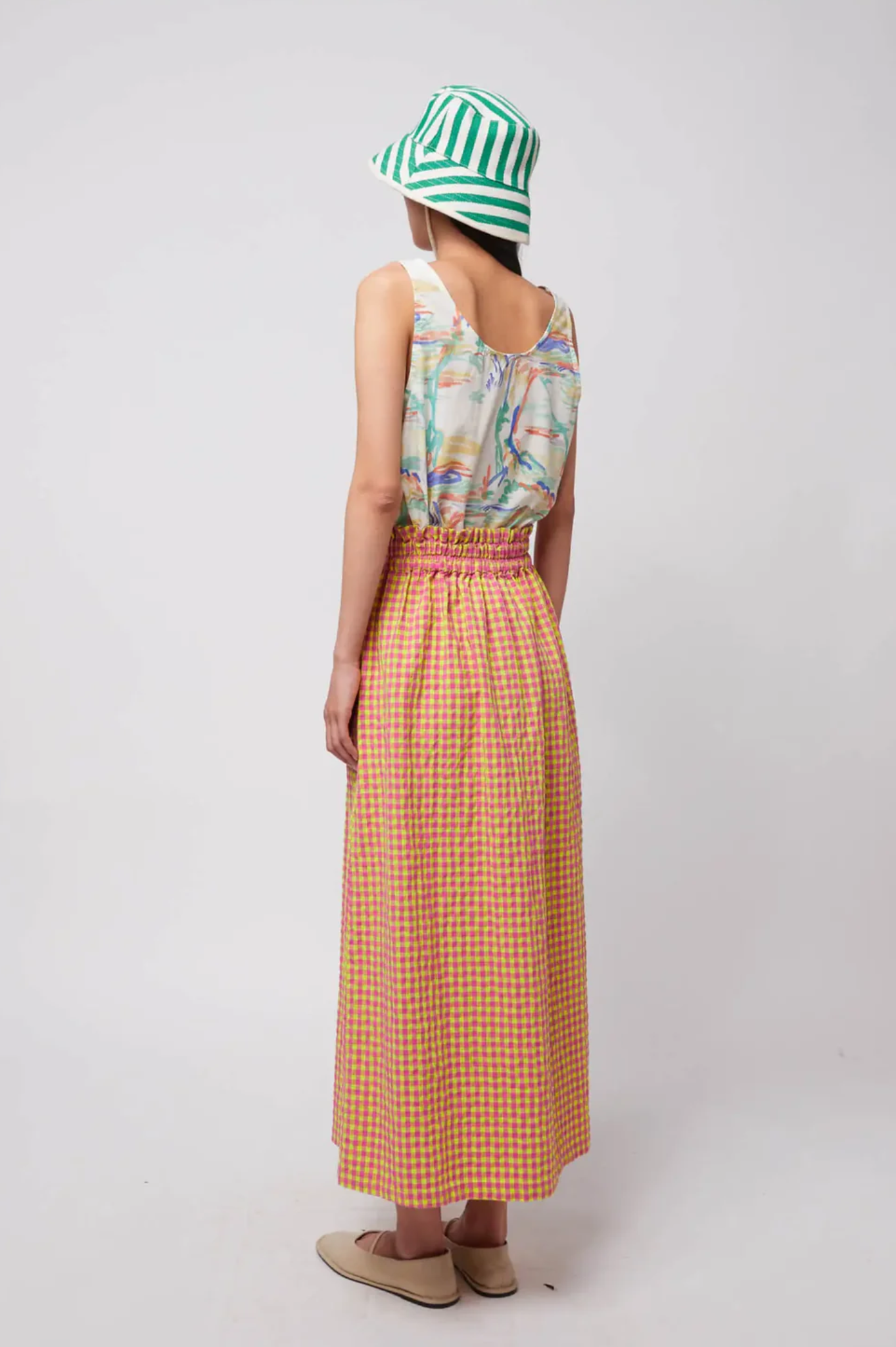 Bobo Choses - Vichy Evasé Skirt