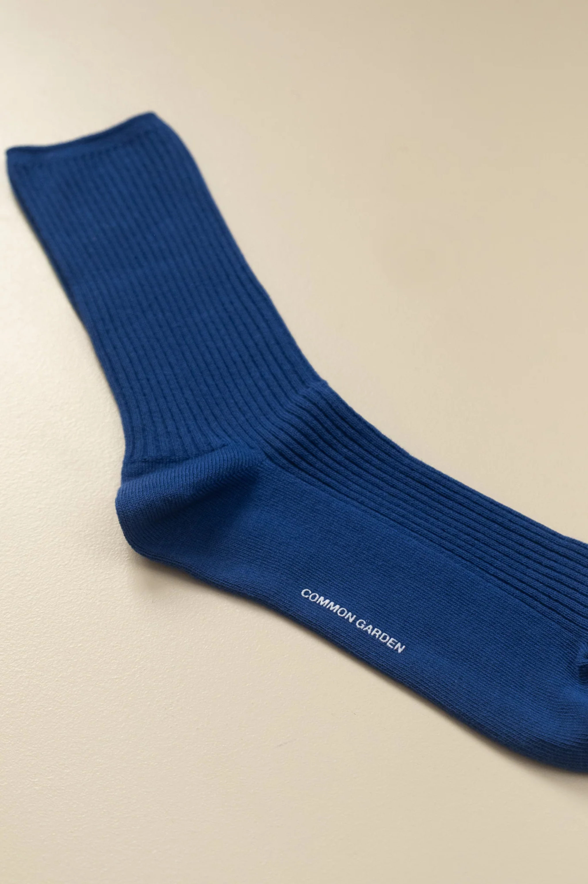Common Garden - Ribbed Cotton Socks - French Blue