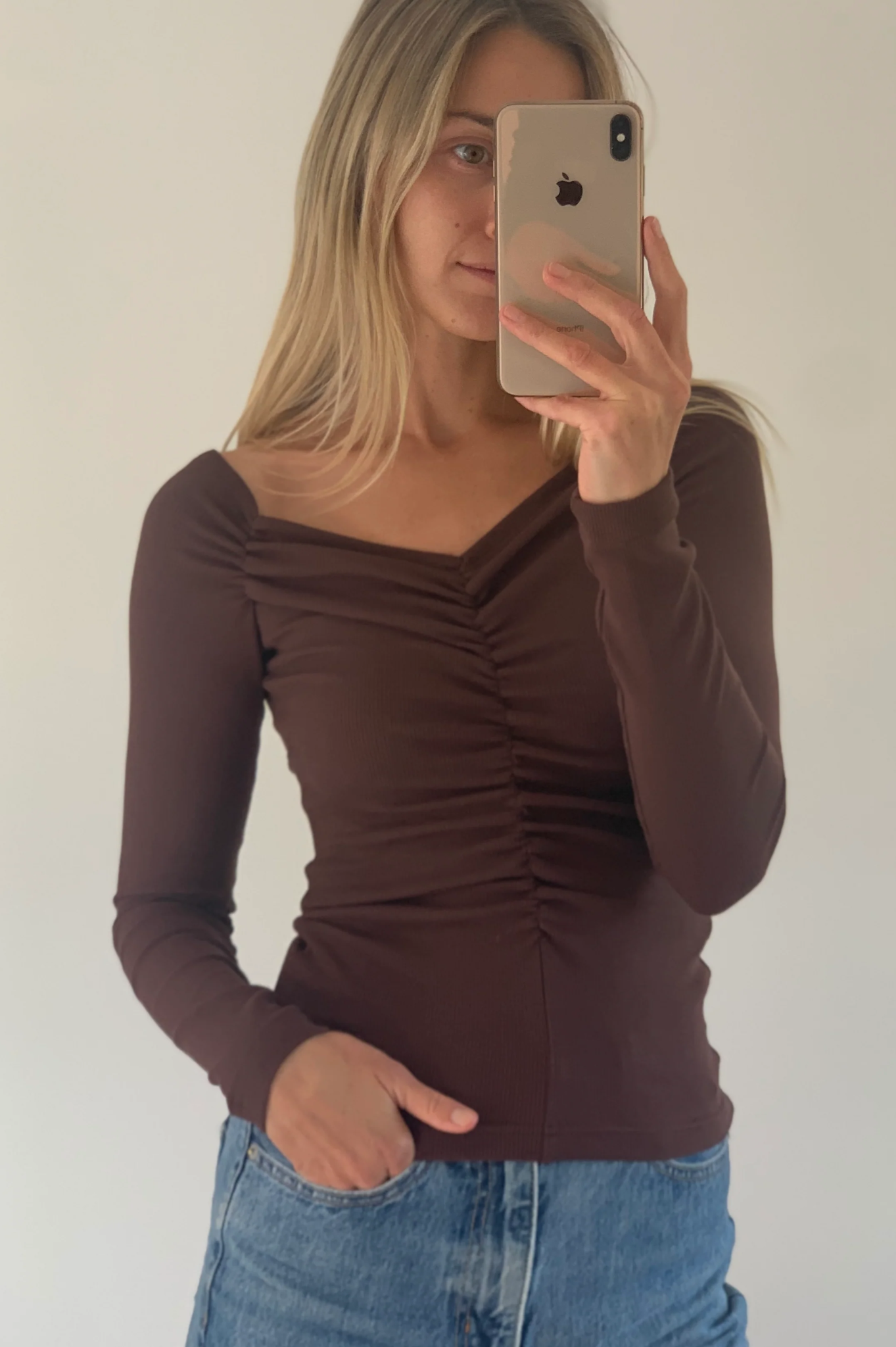 Dominique Healy - Luella Long-Sleeve - Chocolate