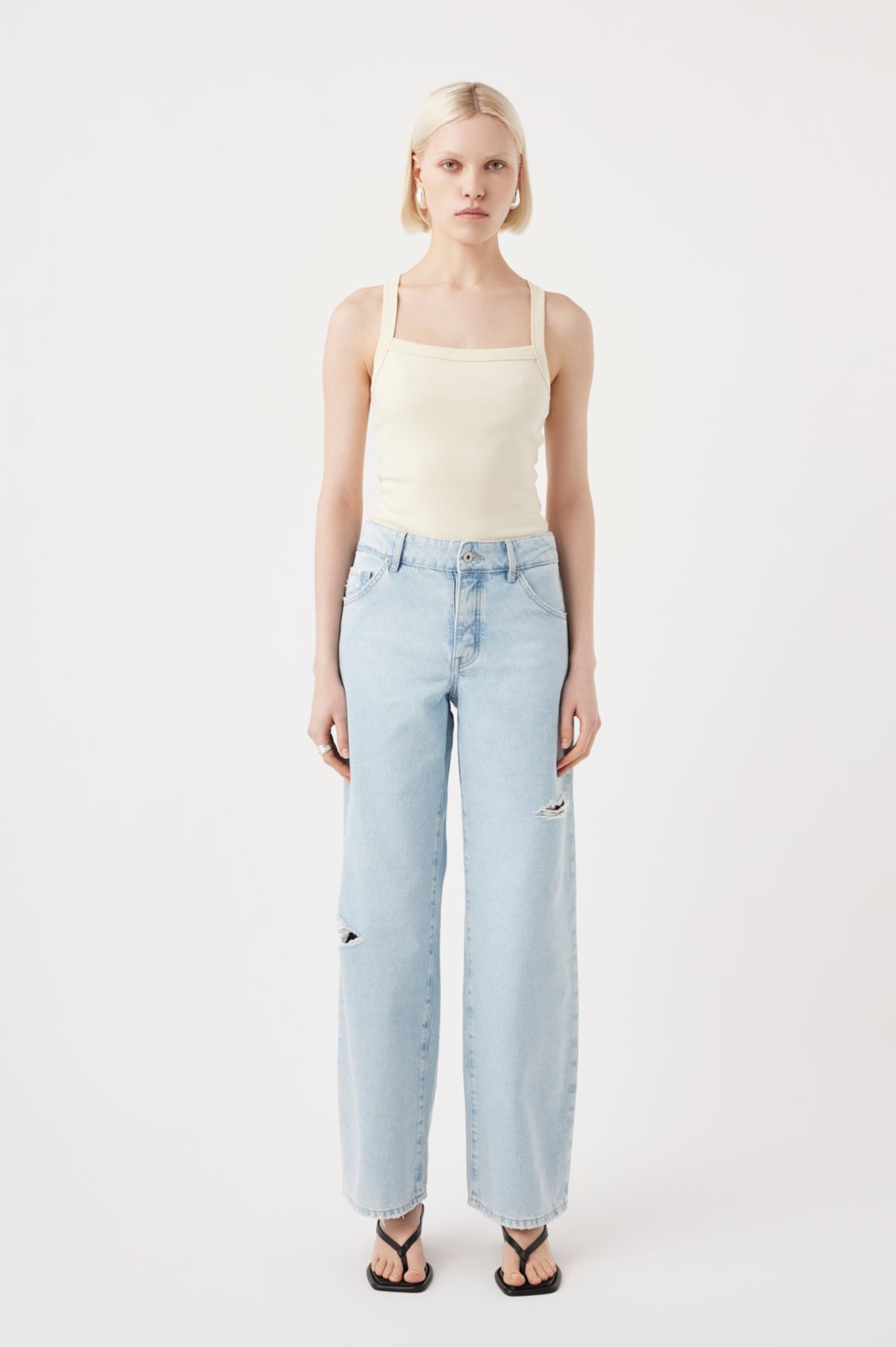 LAST ONE | Outland Denim - Avril Low Slouchy Wide Jean - Serenity