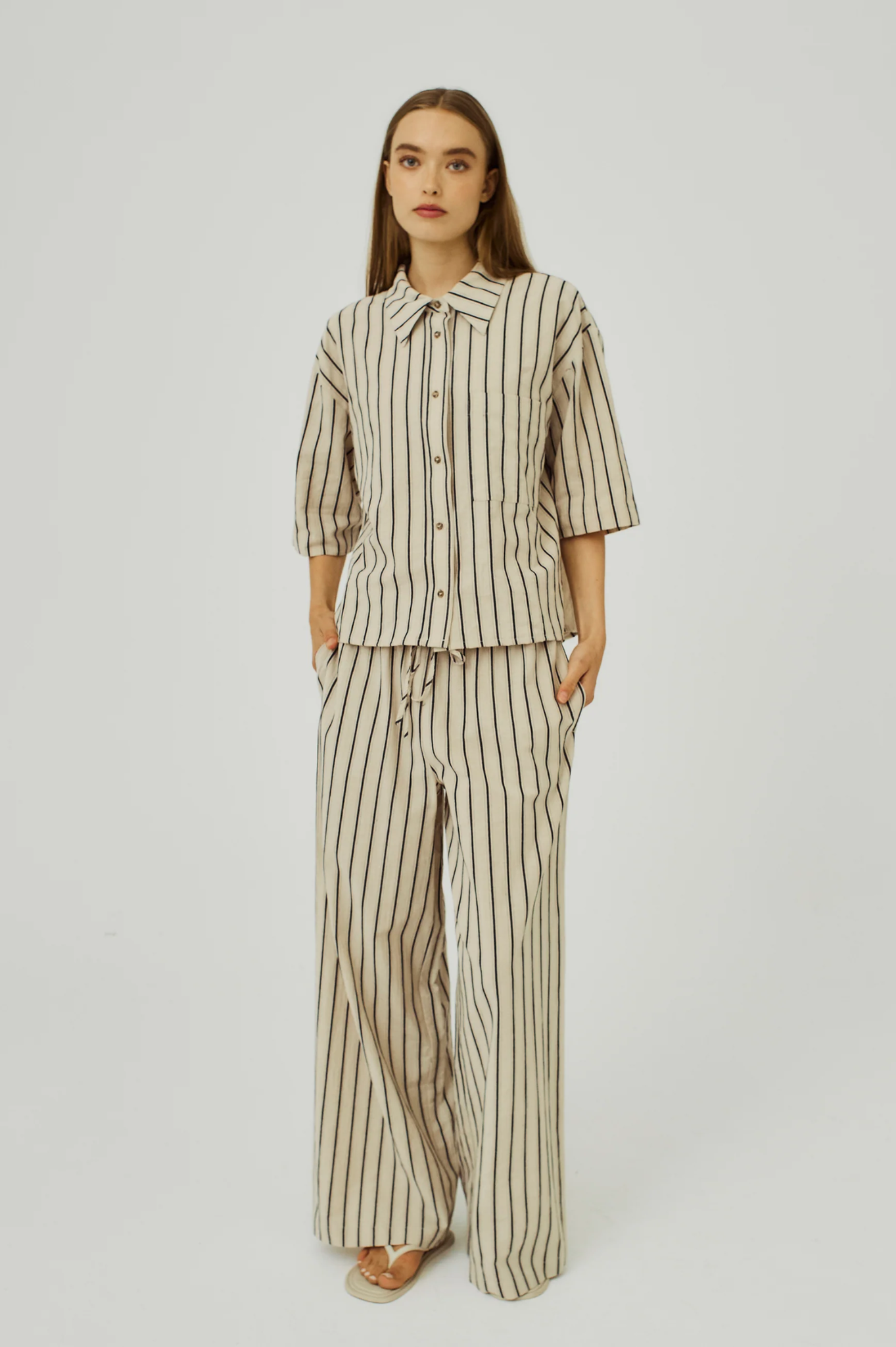 Norr - Arka Shirt - Black Stripe