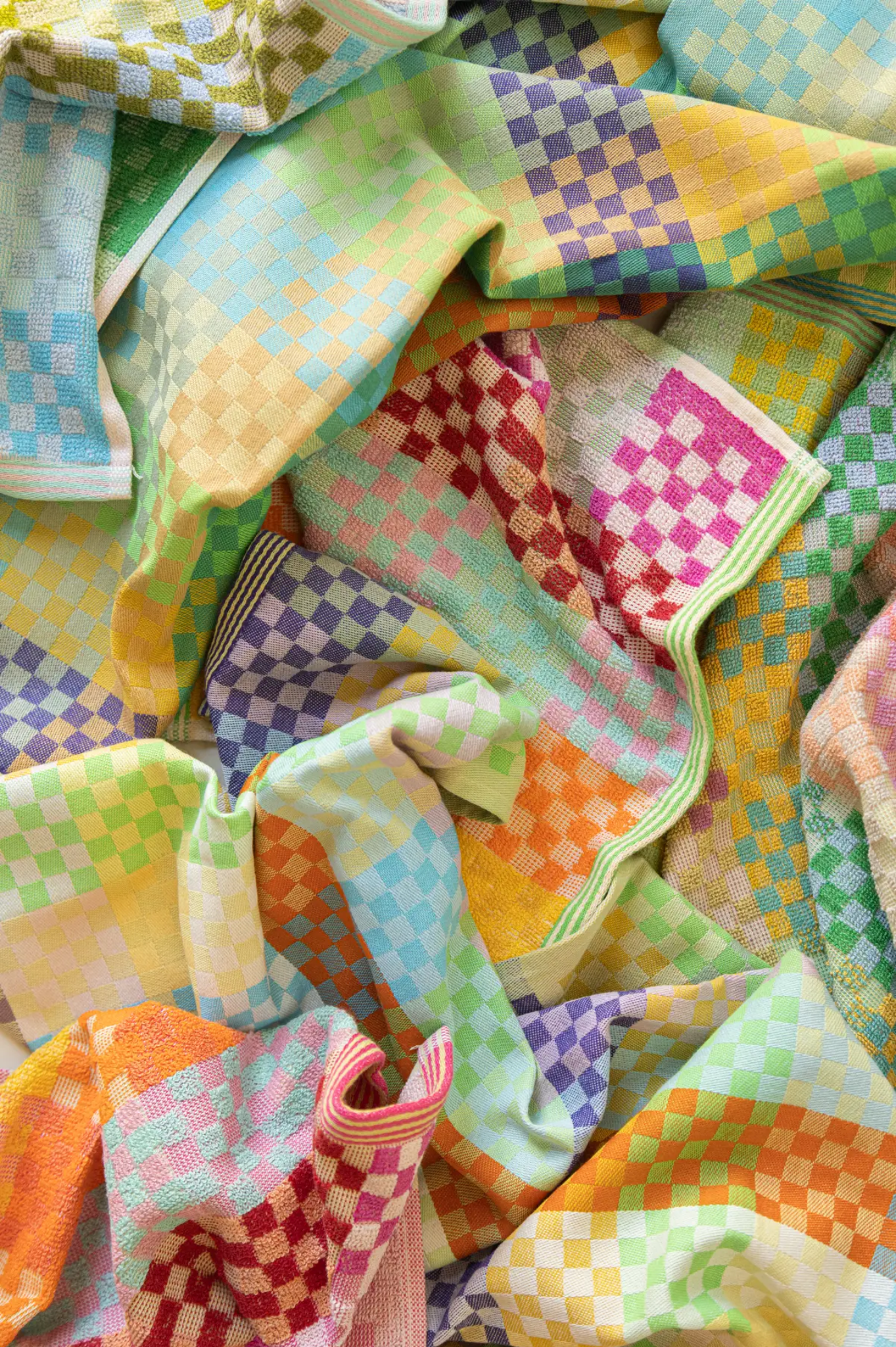 Foekje Fleur - Tea Towel #58A Checkered Check