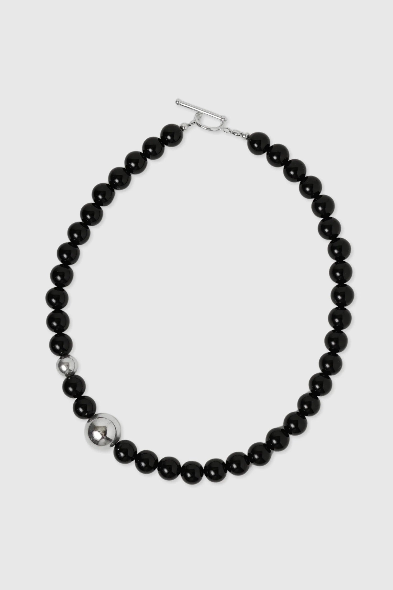 RBCCA KSTR - Dylan Necklace Red Jasper - Black/Silver