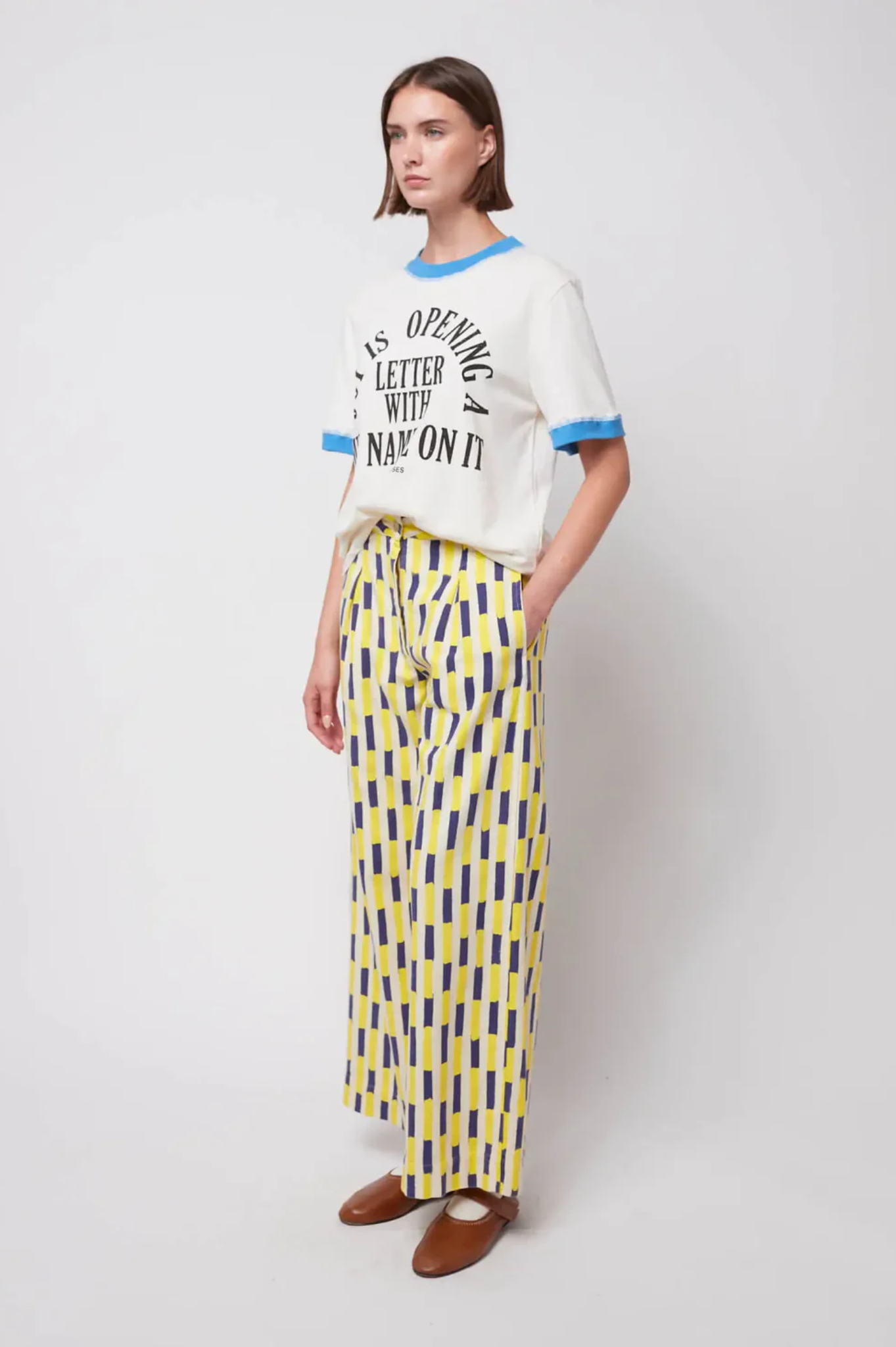 Bobo Choses - Brush Strokes Wide-Leg Pants