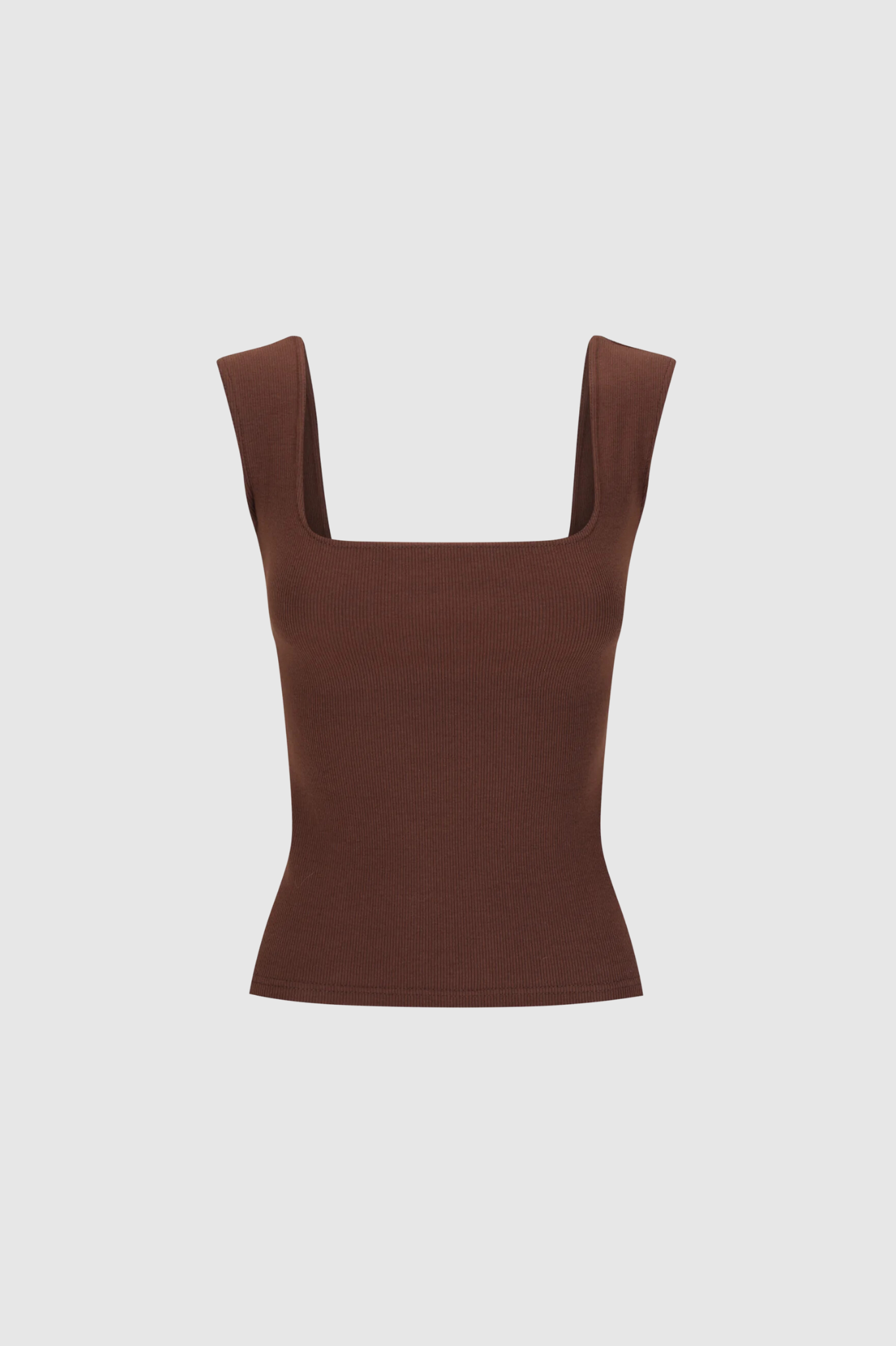 Dominique Healy - Naia Tank - Chocolate Rib