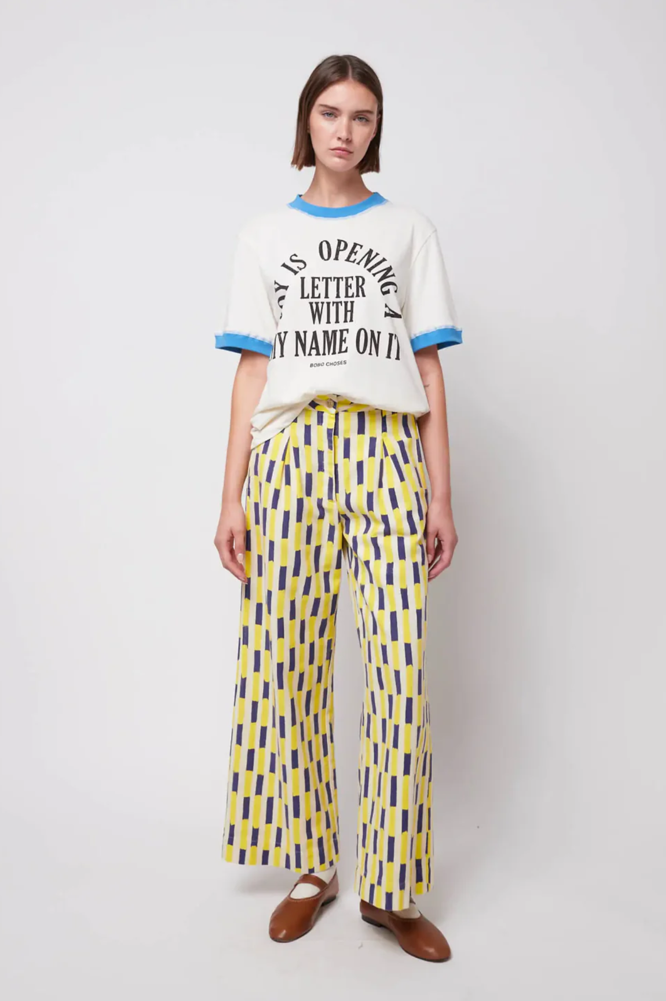 Bobo Choses - Brush Strokes Wide-Leg Pants