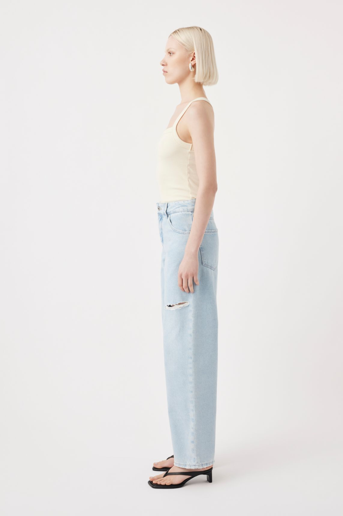 LAST ONE | Outland Denim - Avril Low Slouchy Wide Jean - Serenity