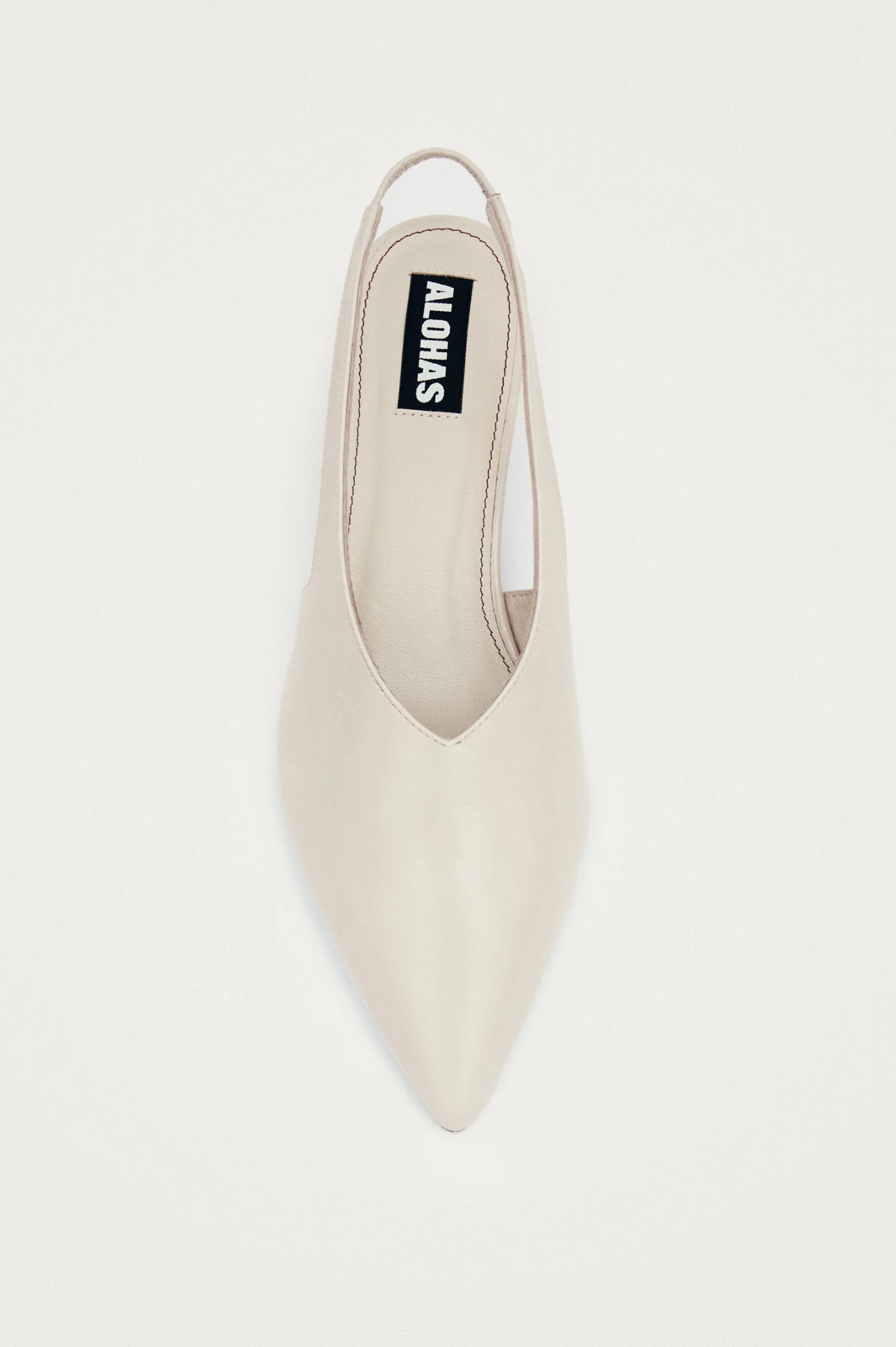 Alohas - Eros Cream Leather Pumps - Cream