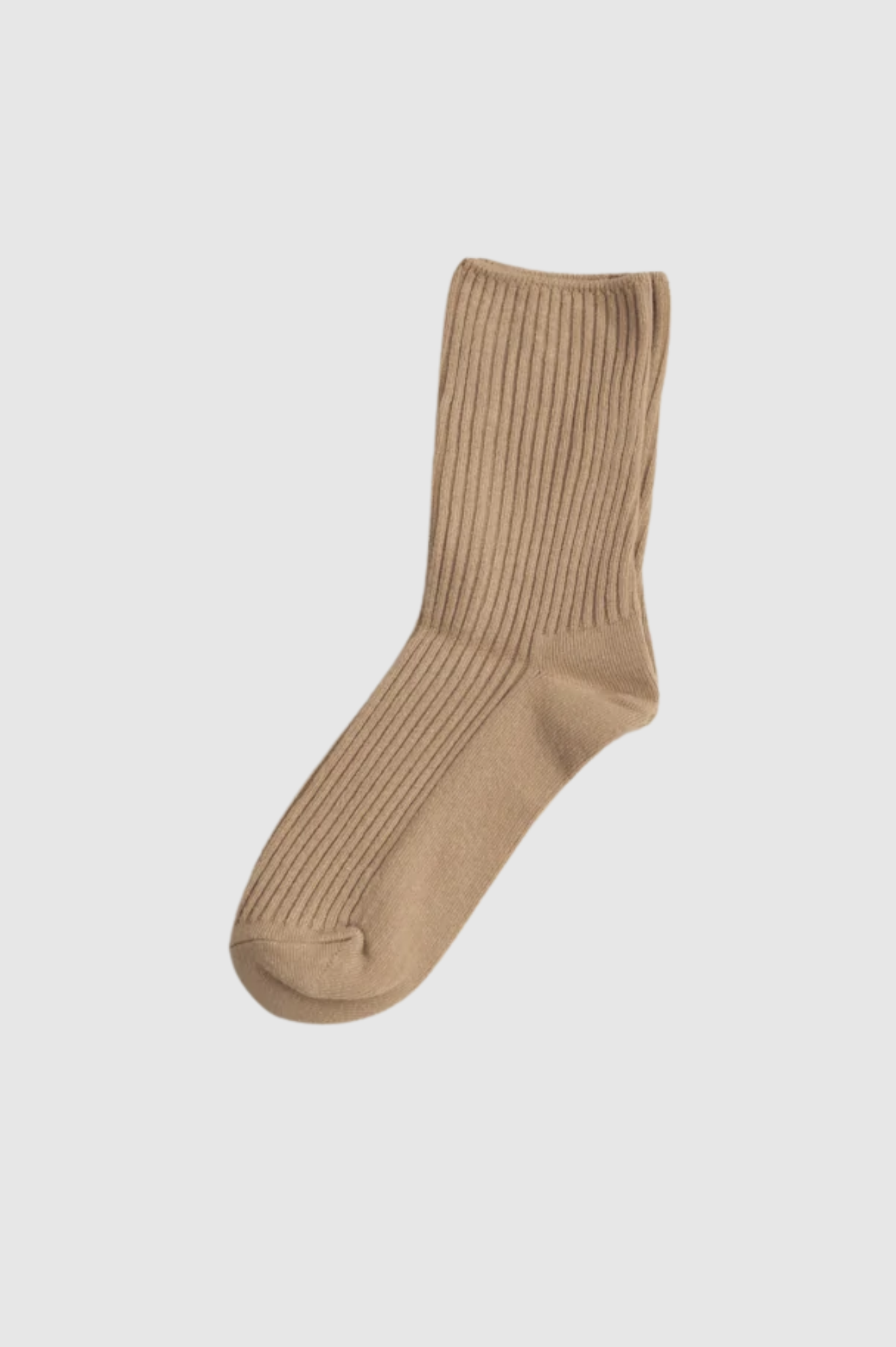 Common Garden - 2x2 Ribbed Cotton Socks - Oat
