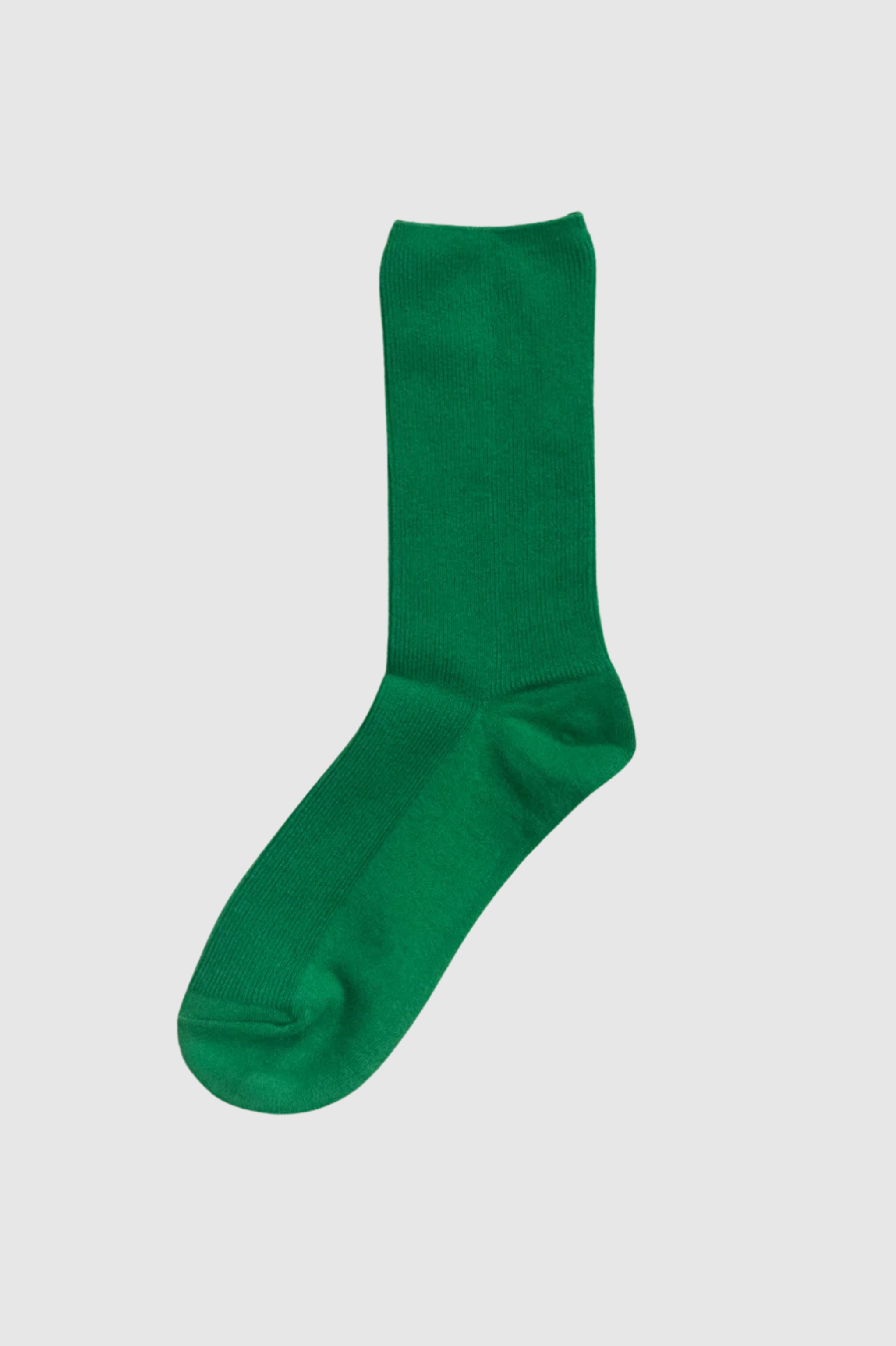 Common Garden - Fine Ribbed Cotton Socks - Emerald