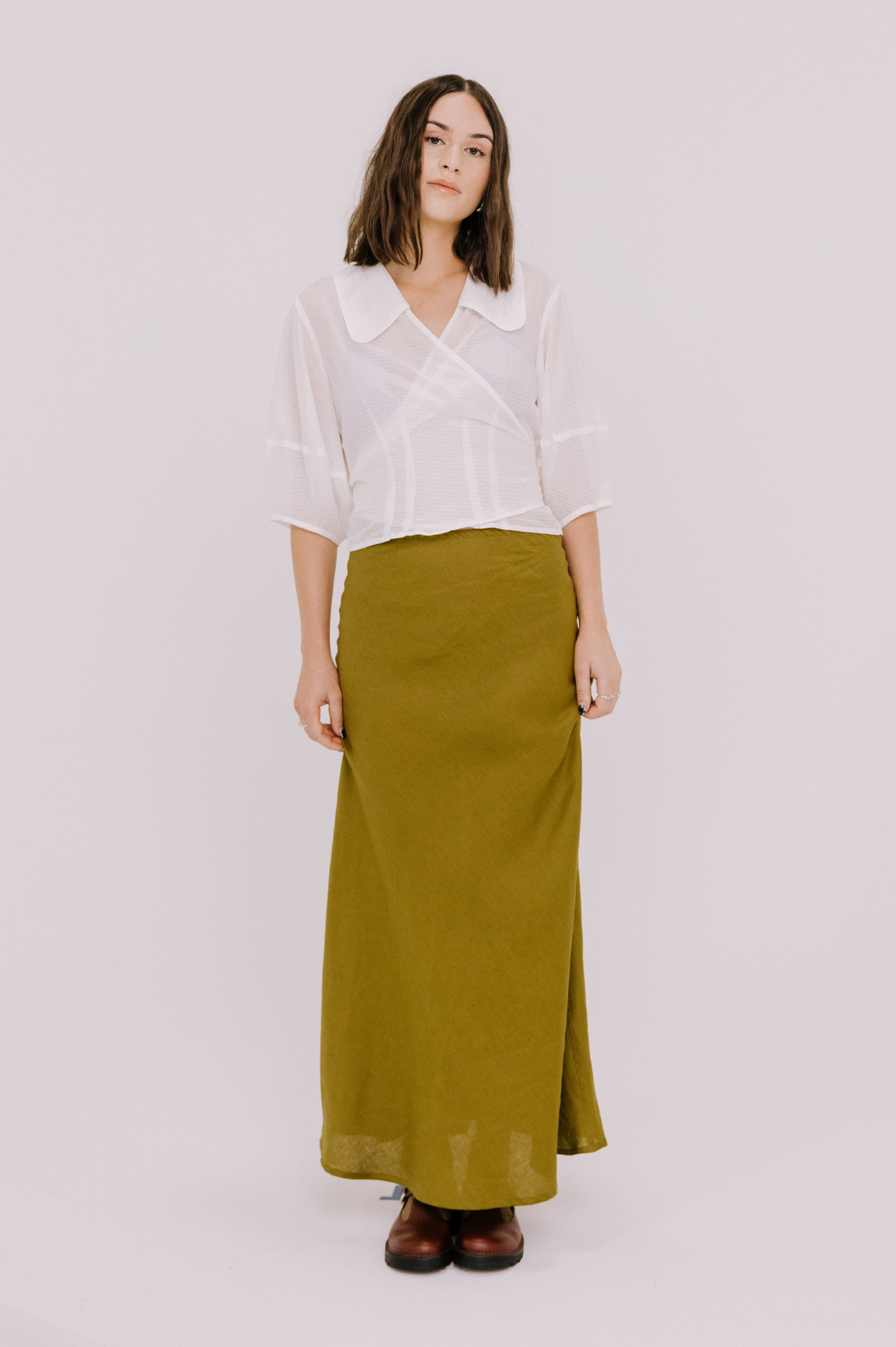 Annie - Lydia Wrap Blouse - Silk